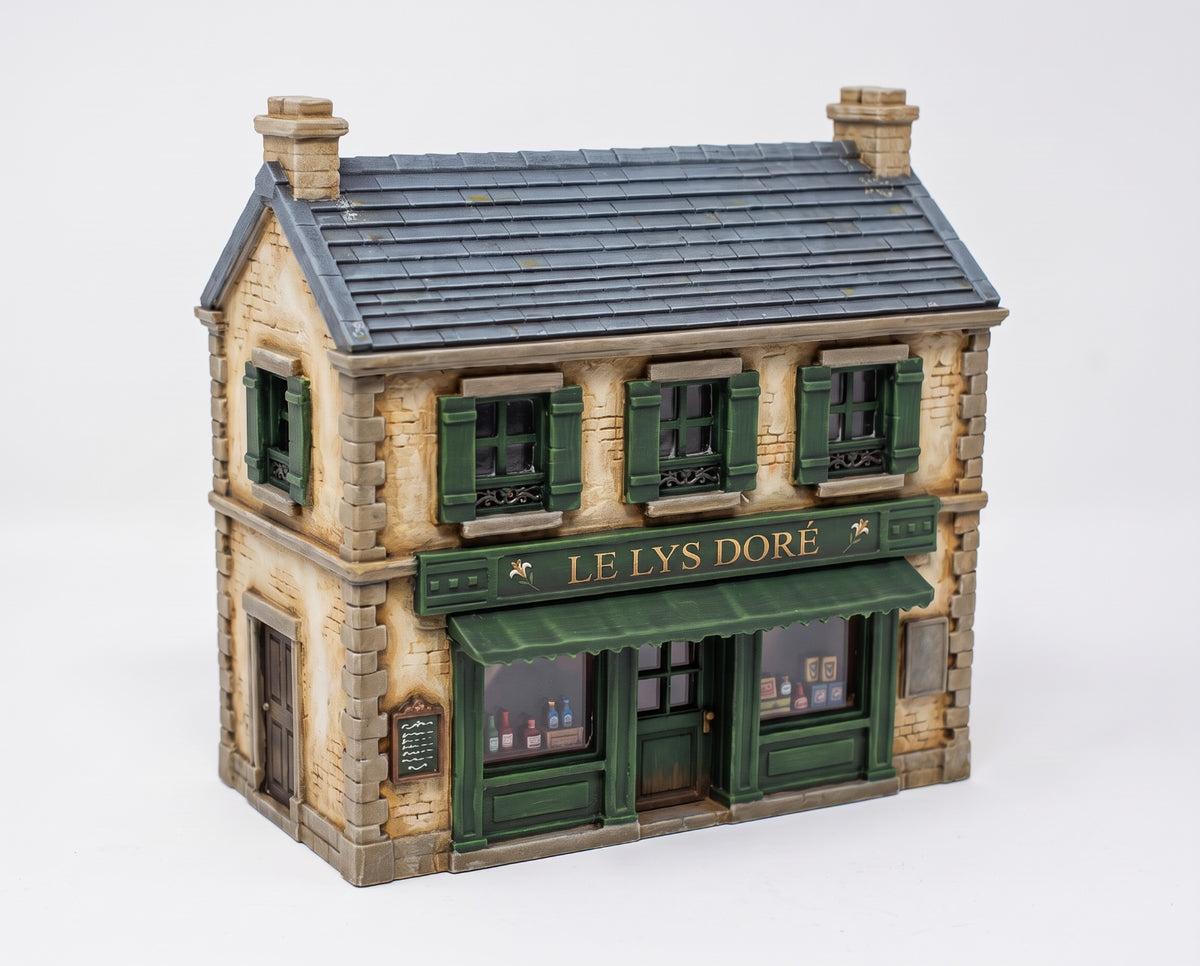 WW2 French Town and City Buildings 3d Printed Tabletop Scenery for Epic Scale