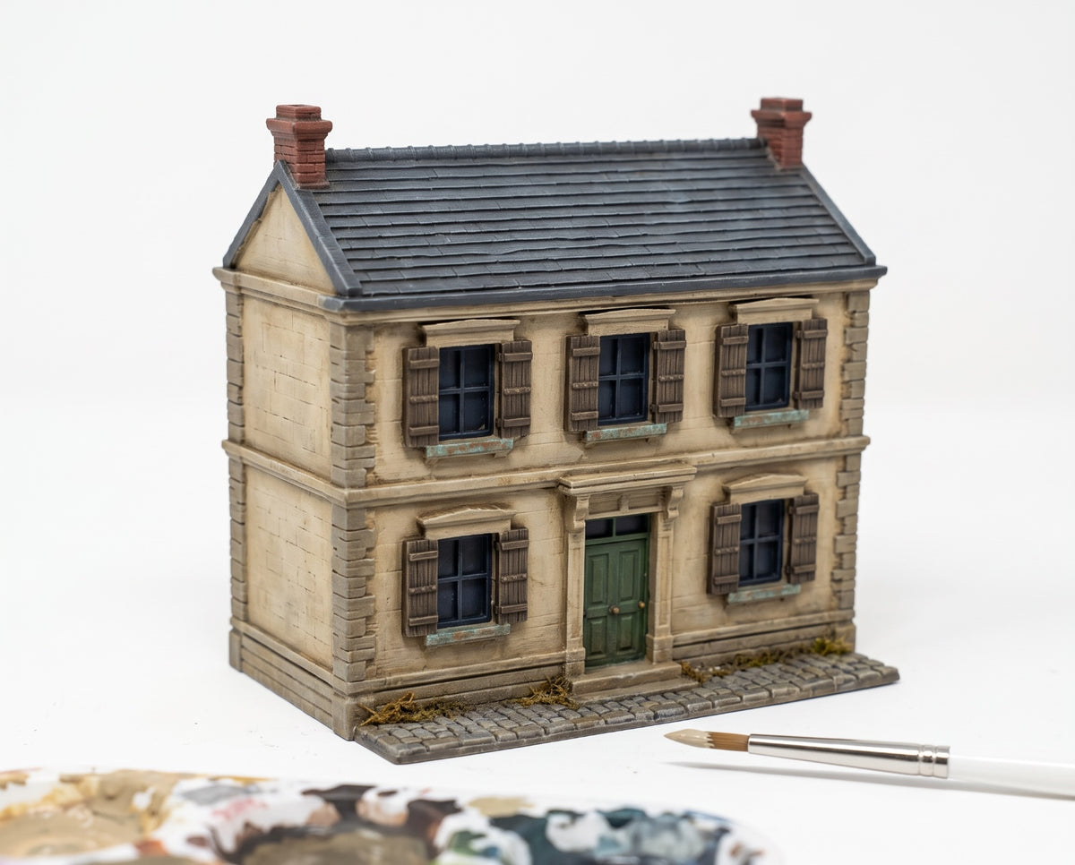 WW2 French Town and City Buildings 3d Printed Tabletop Scenery for Epic Scale