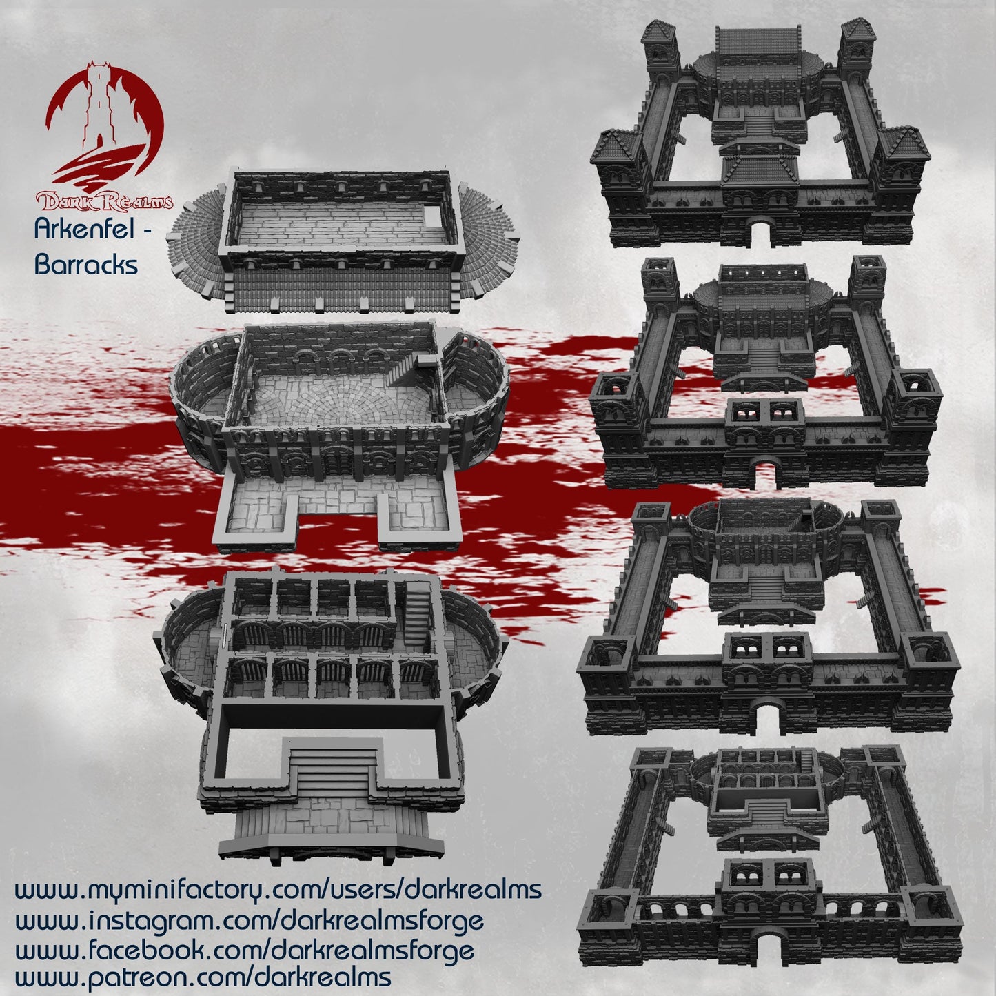 Arkenfell Barracks: Medieval Wargaming Terrain