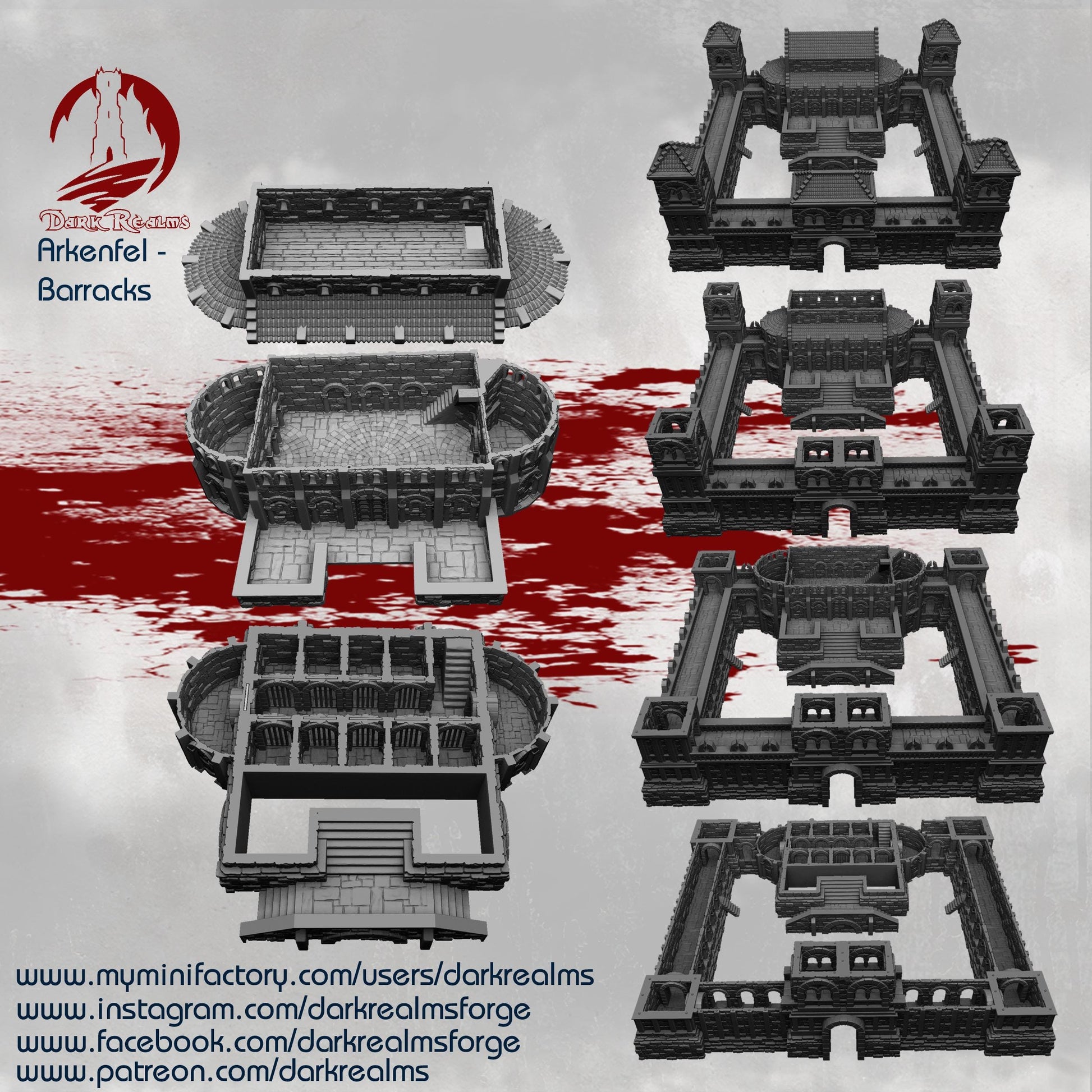 Arkenfell Barracks: Medieval Wargaming Terrain