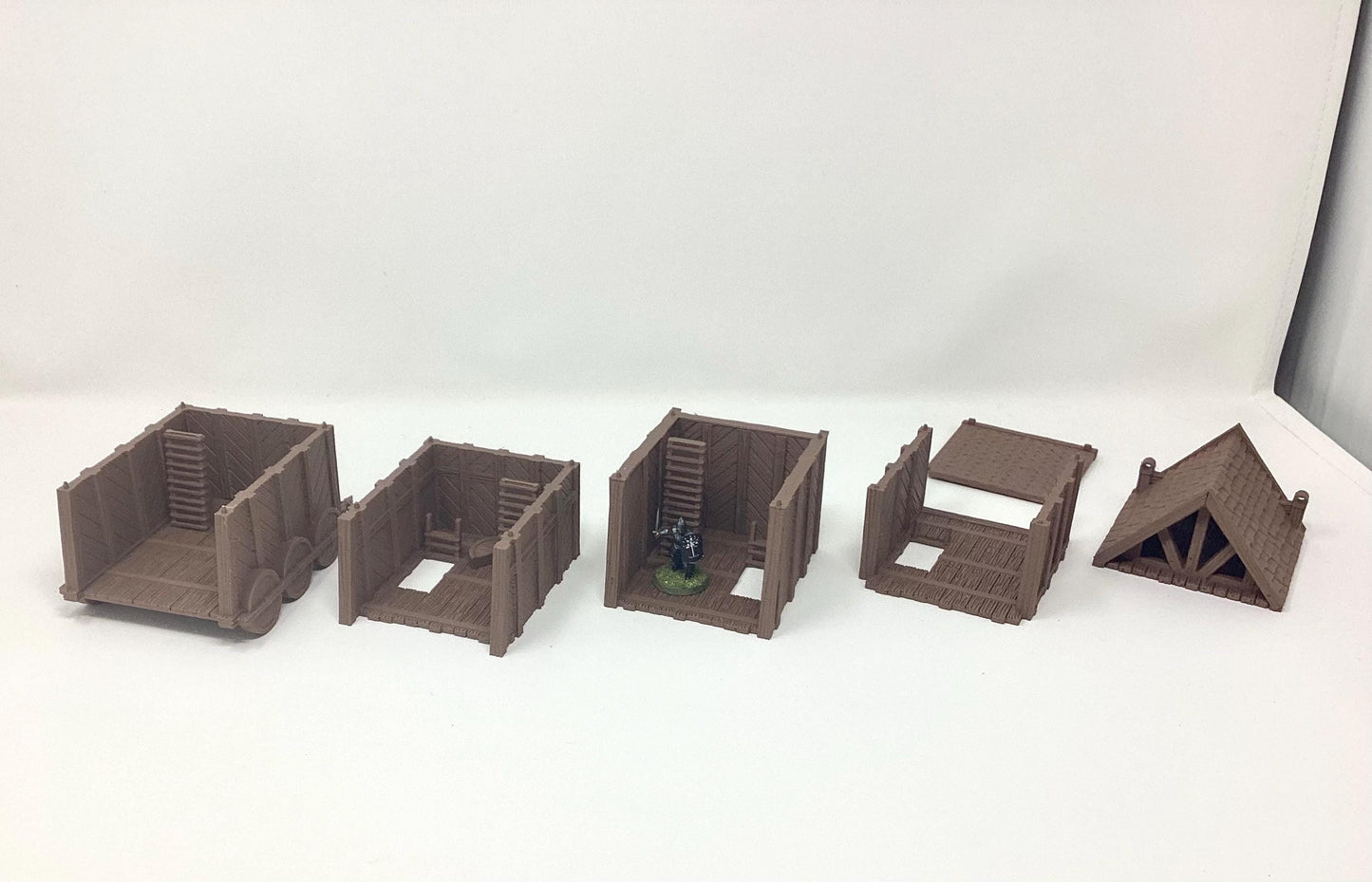 Siege Tower: 4-Story Wheeled Assault Platform for Wargaming