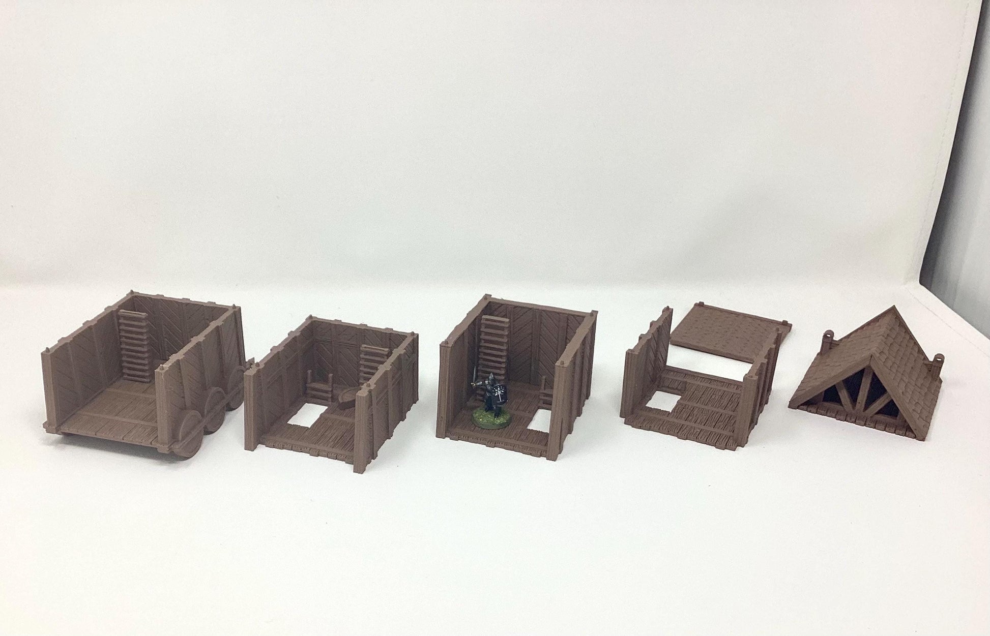 Siege Tower: 4-Story Wheeled Assault Platform for Wargaming