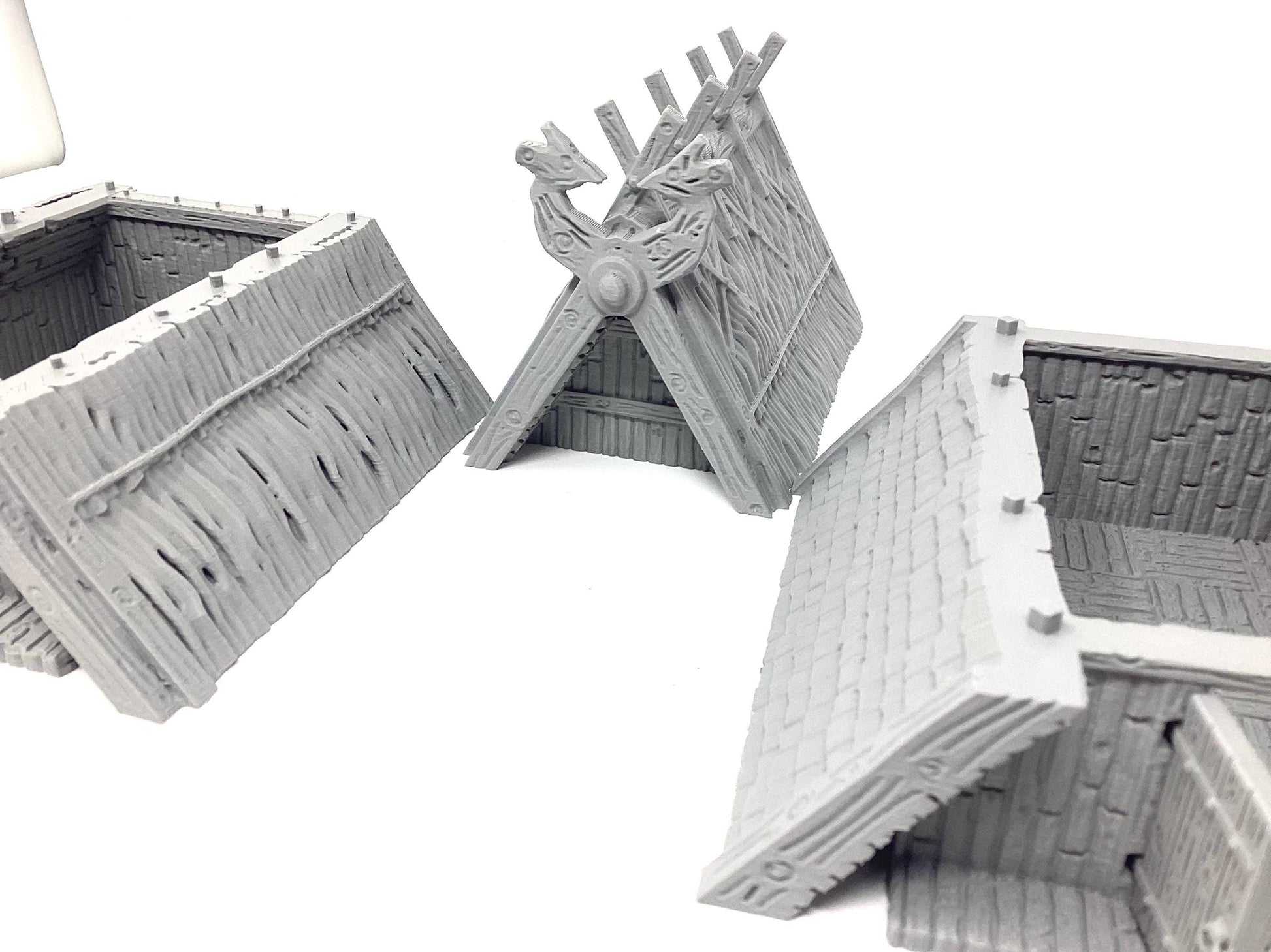 Viking Huts: PLA Filament Model Set