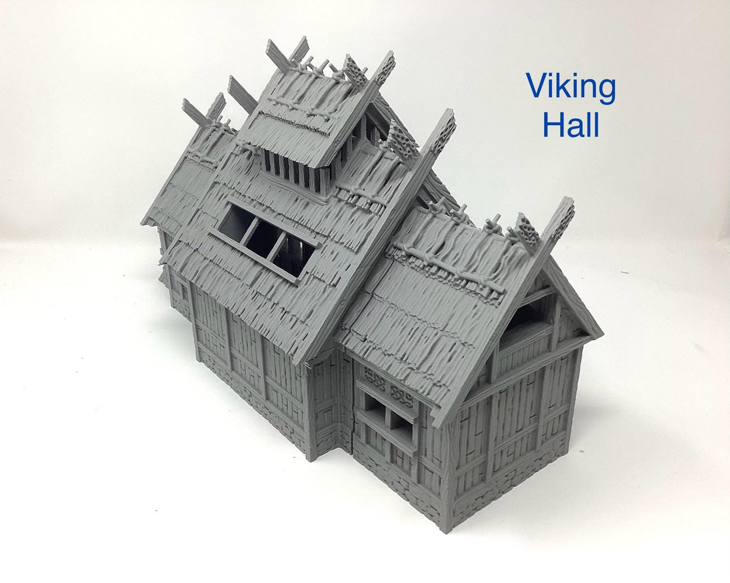 Viking Hall: Unpainted Miniature Terrain