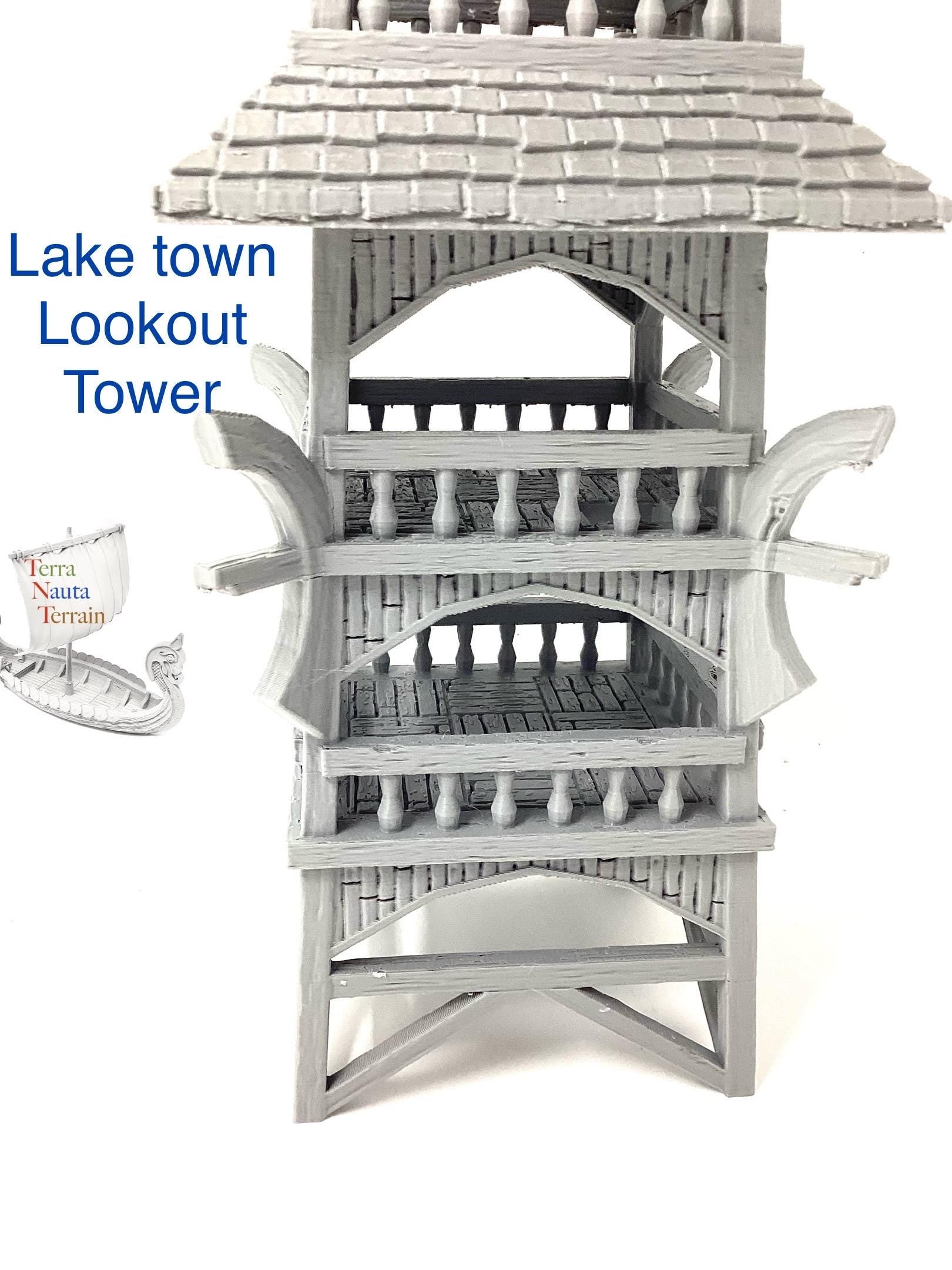 Lake town Lookout Tower with Bell