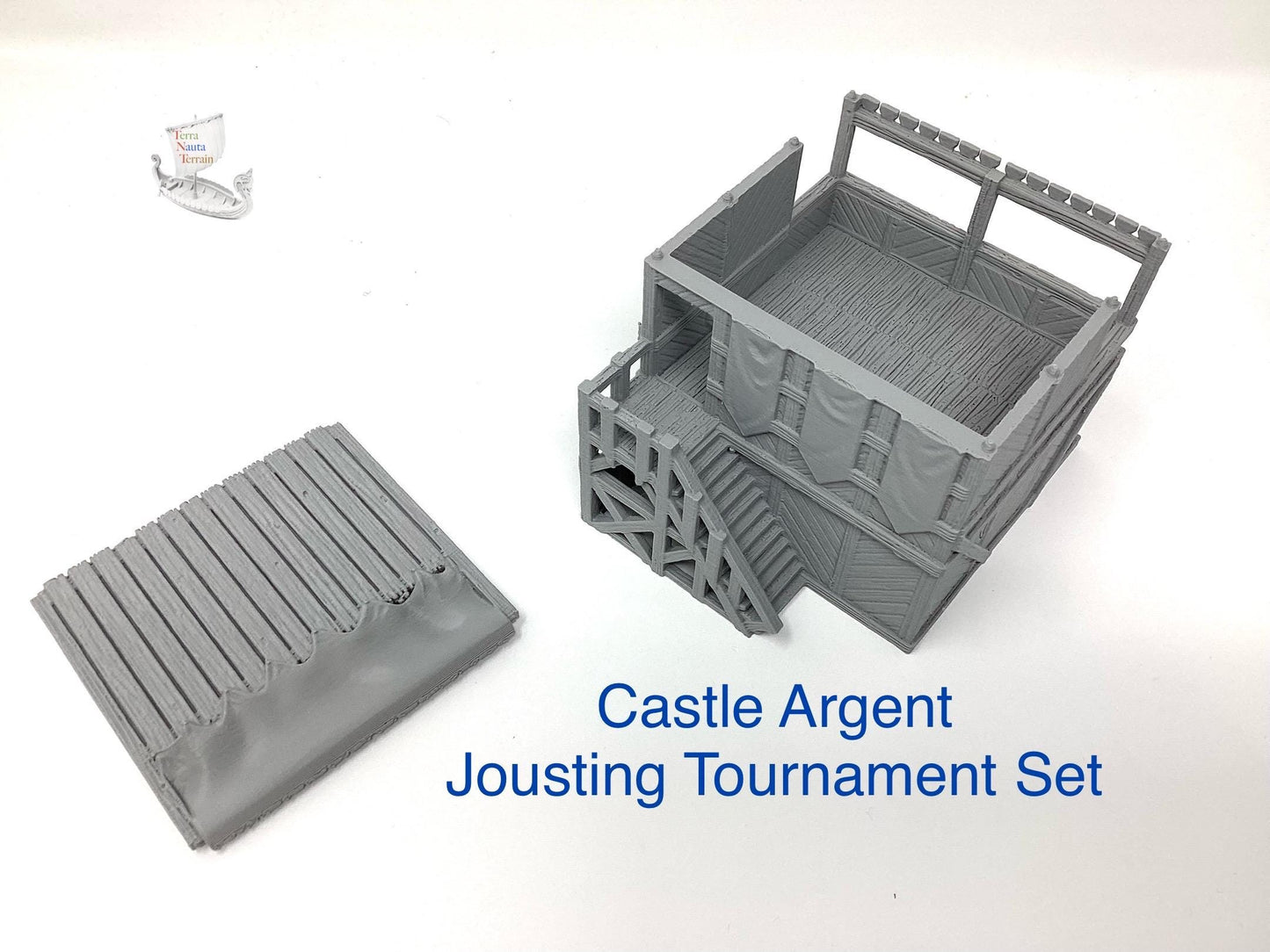 Castle Argent Jousting Tournament Set: Medieval Wargaming Terrain