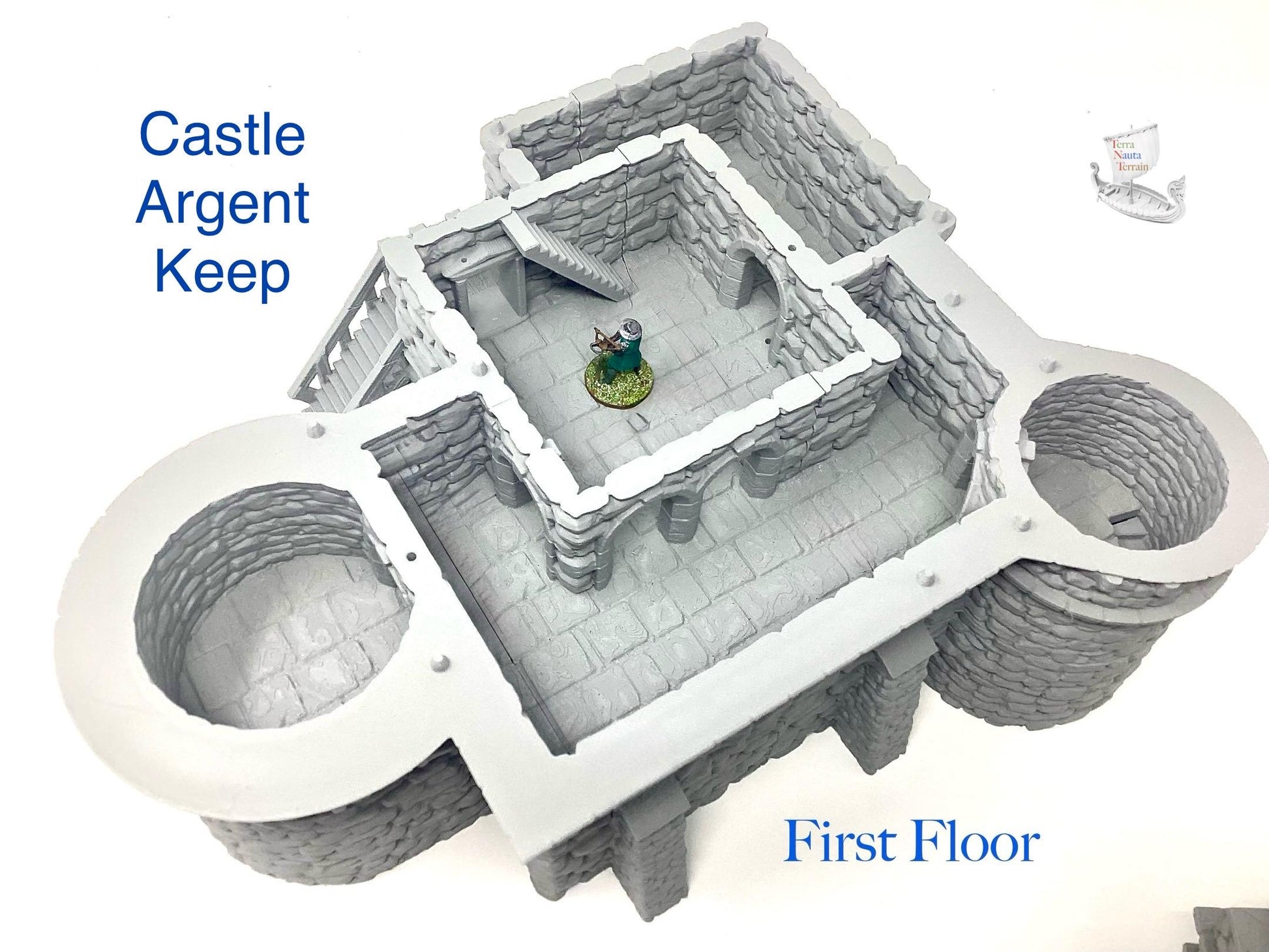 Castle Argent Keep: Medieval Wargaming Fortress - 4 Floors