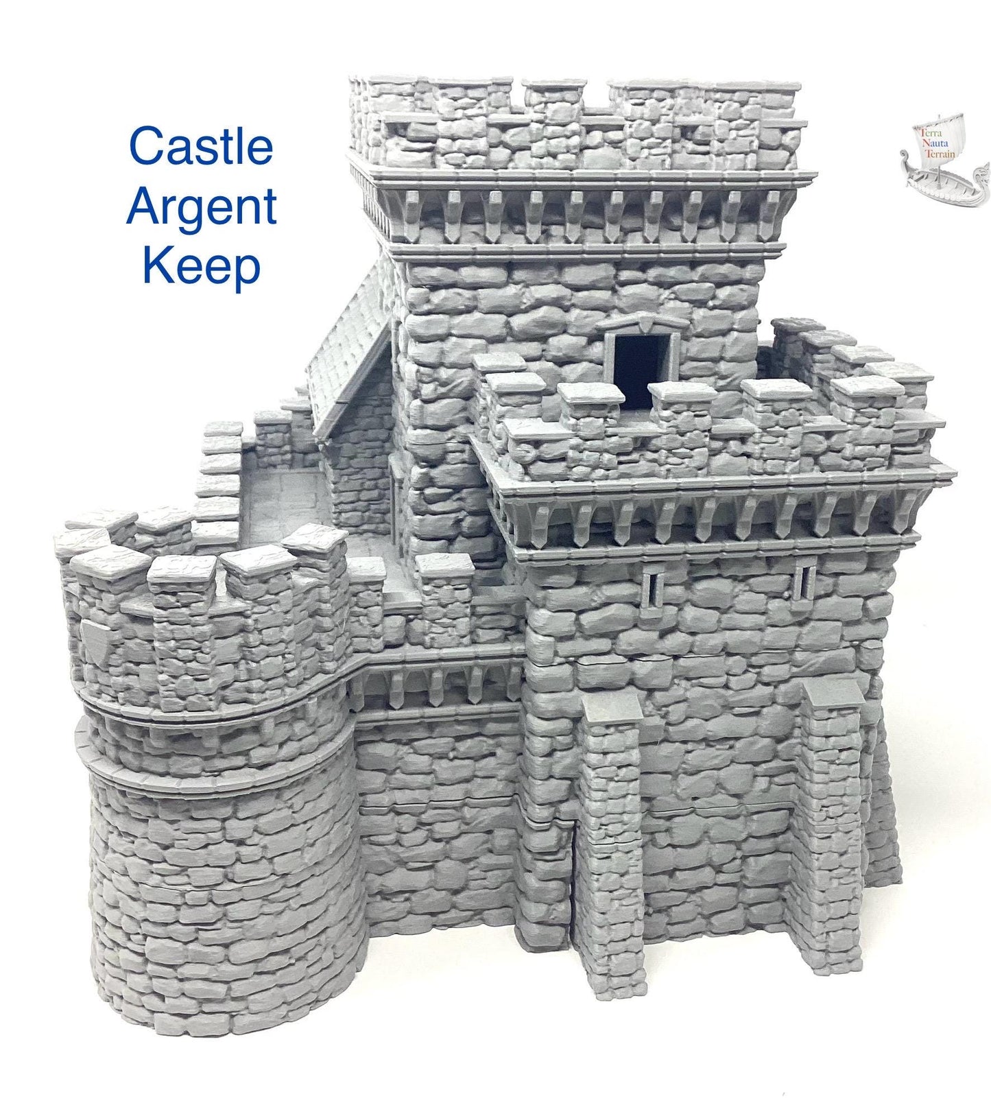 Castle Argent Keep: Medieval Wargaming Fortress - 4 Floors
