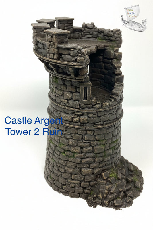 Castle Argent Tower Ruins: Wargaming Scenery