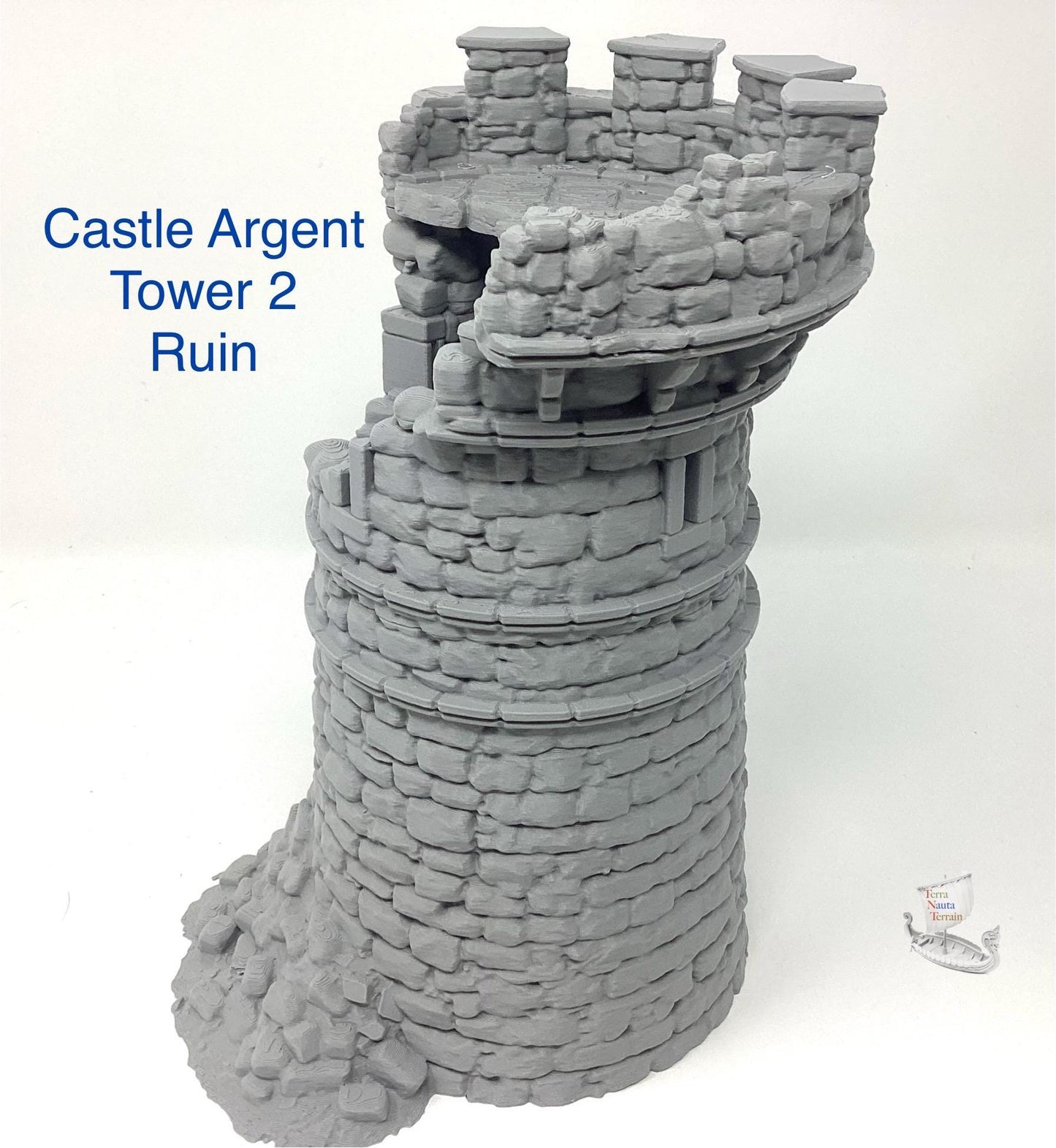 Castle Argent Tower Ruins: Wargaming Scenery