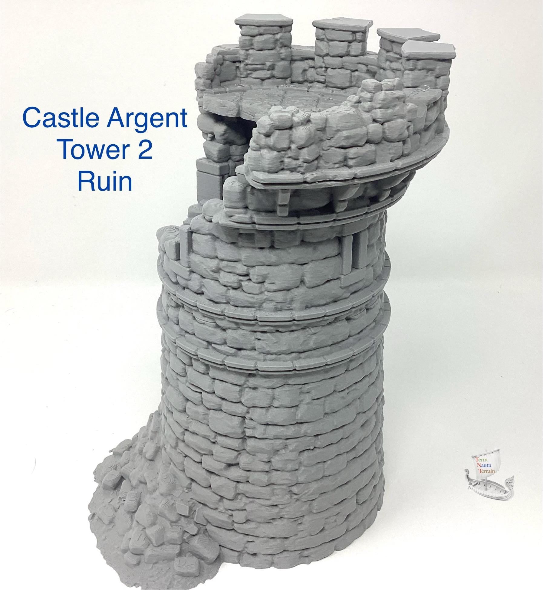 Castle Argent Tower Ruins: Wargaming Scenery