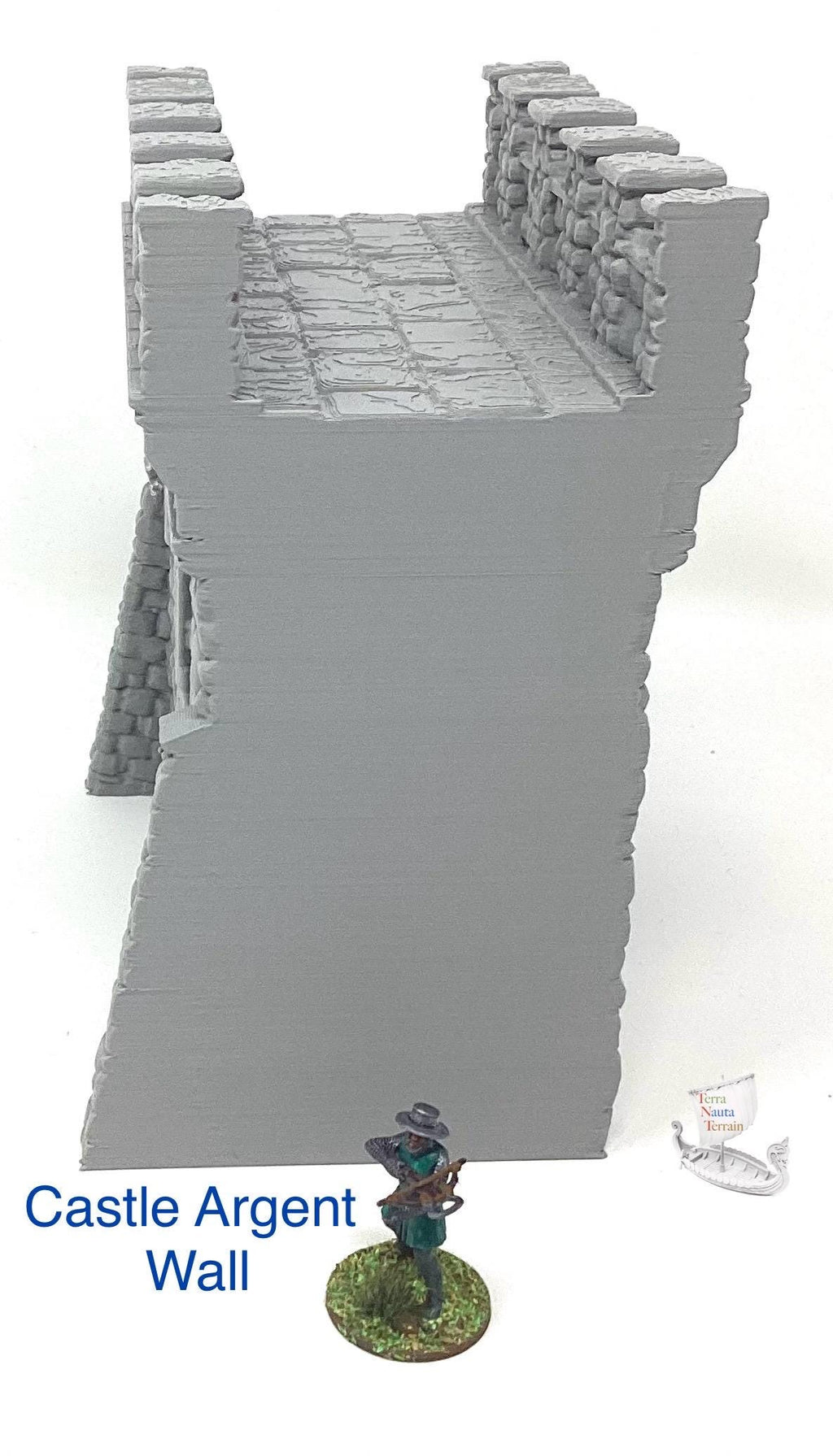 Castle Argent Wall Section: Wargaming Scenery
