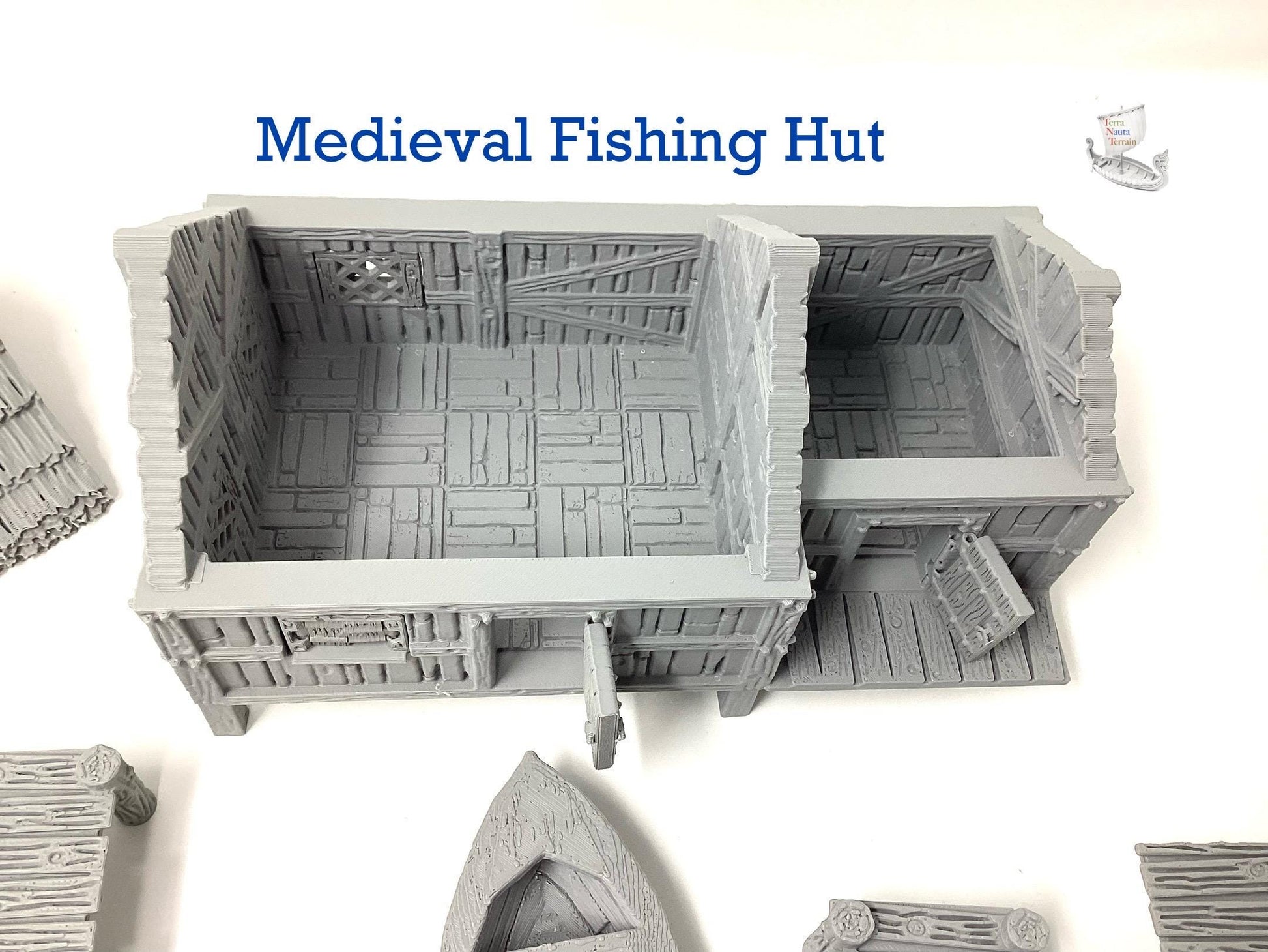 PLA Filament Fisherman's Hut Model: Dark Realms Scenery