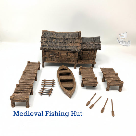 PLA Filament Fisherman's Hut Model: Dark Realms Scenery