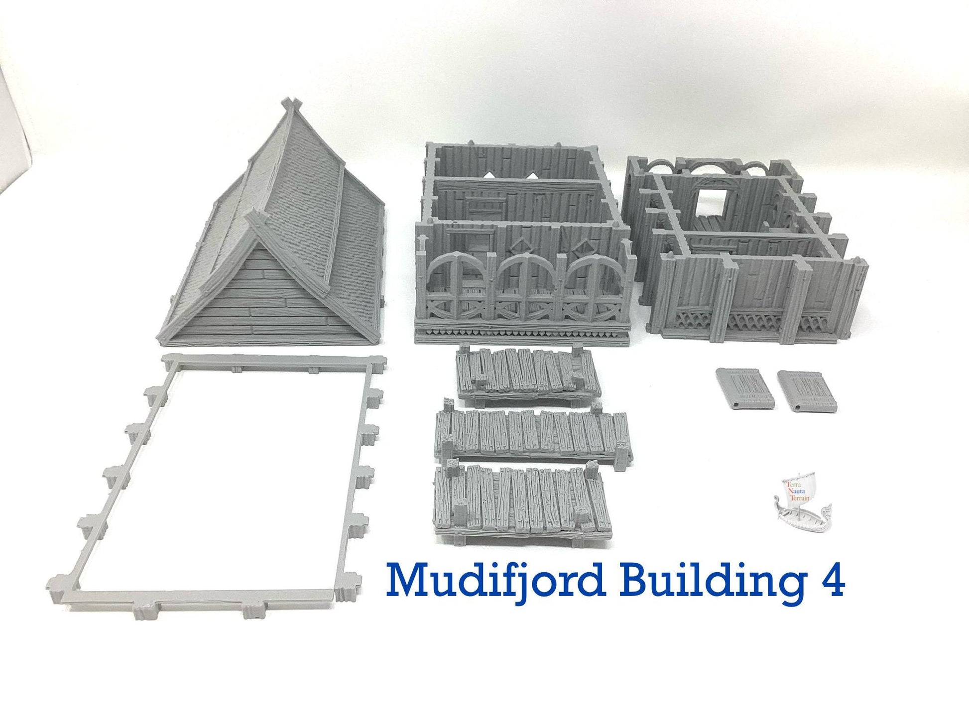 Mudifjord Building 4. A fishing village on a lake.
