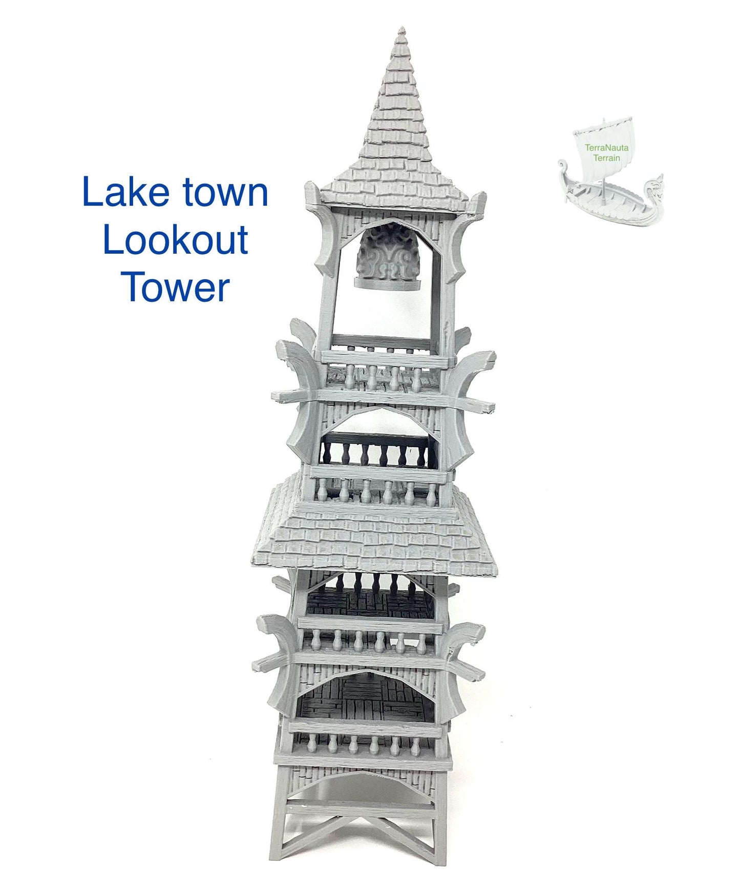 Lake town Lookout Tower with Bell