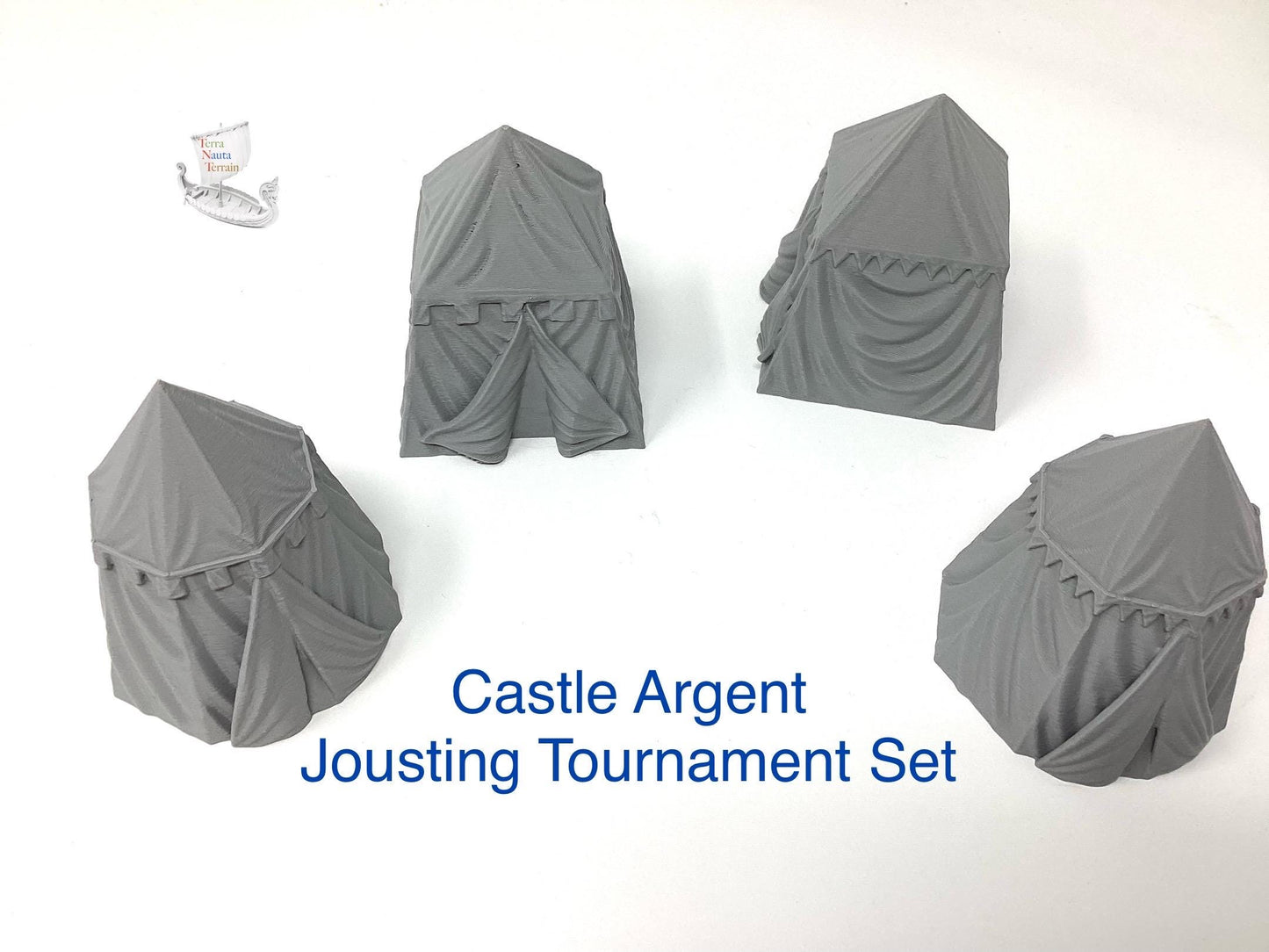 Castle Argent Jousting Tournament Set: Medieval Wargaming Terrain