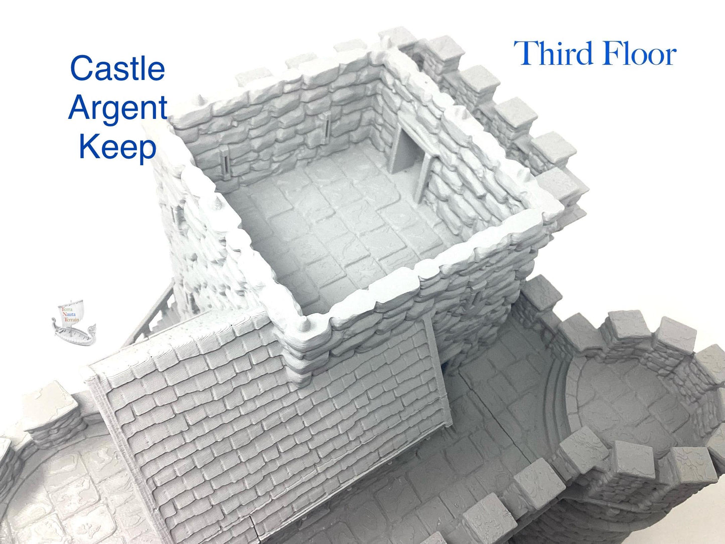 Castle Argent Keep: Medieval Wargaming Fortress - 4 Floors