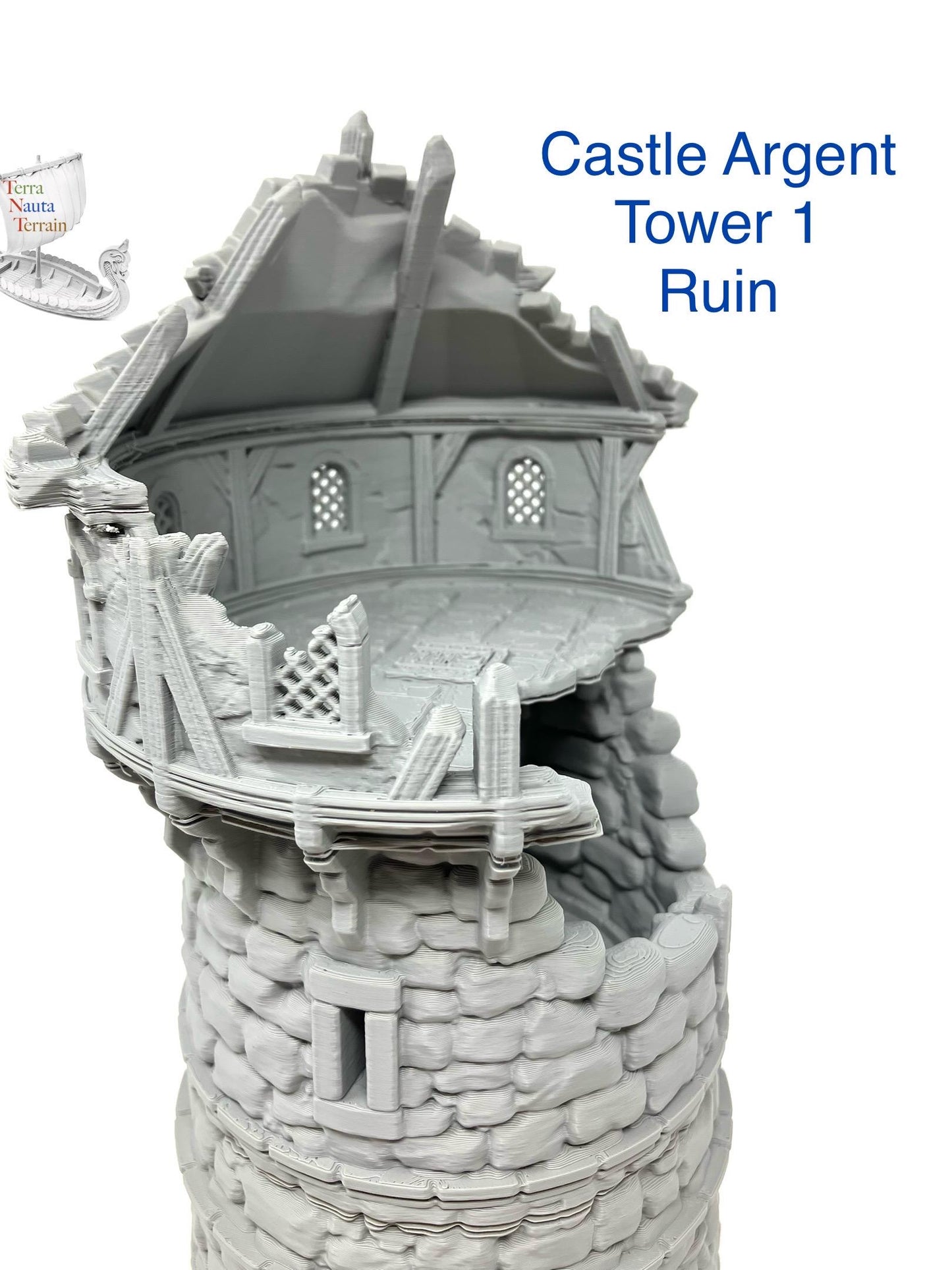 Castle Argent Tower Ruins: Wargaming Terrain