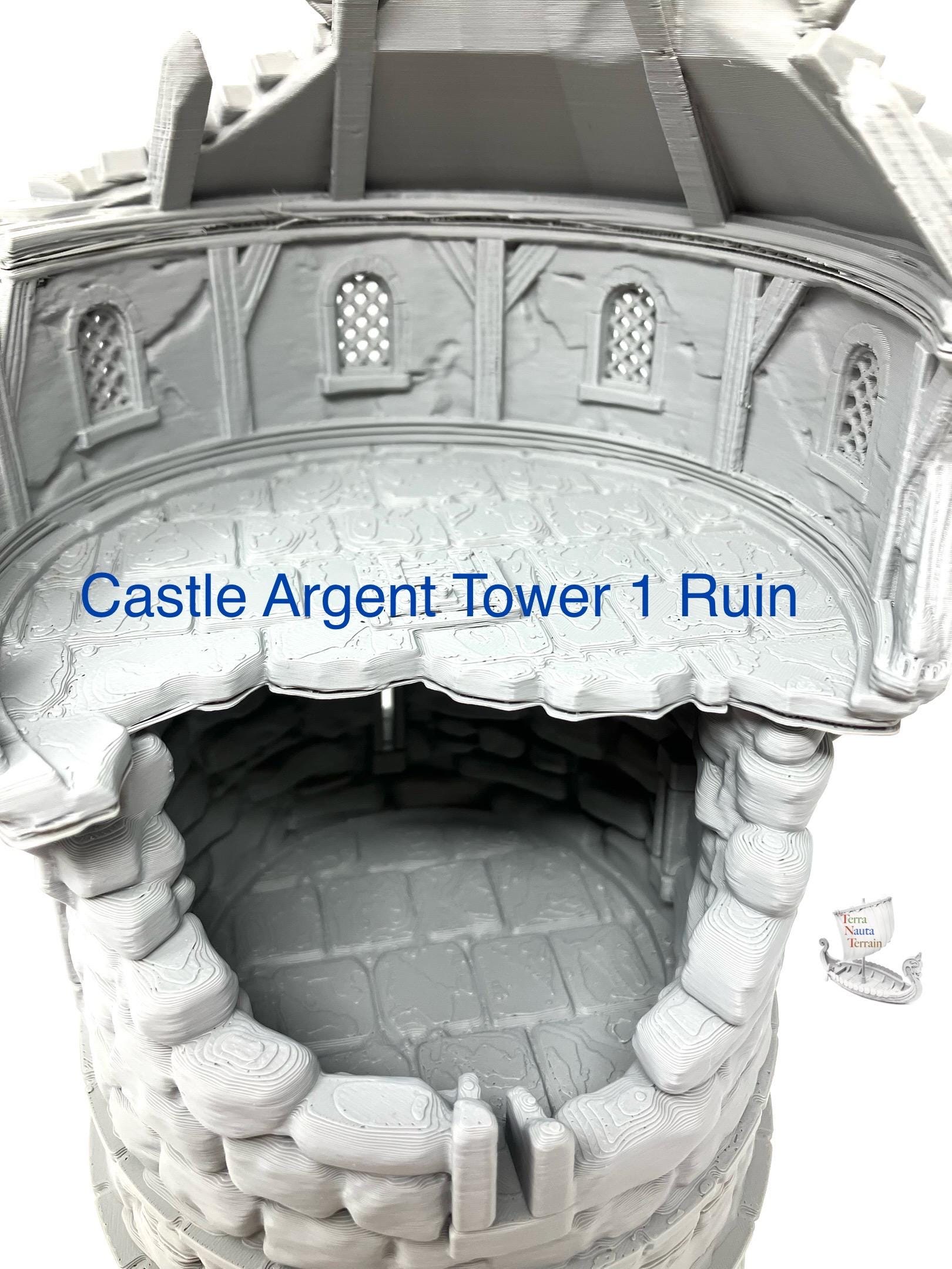Castle Argent Tower Ruins: Wargaming Terrain