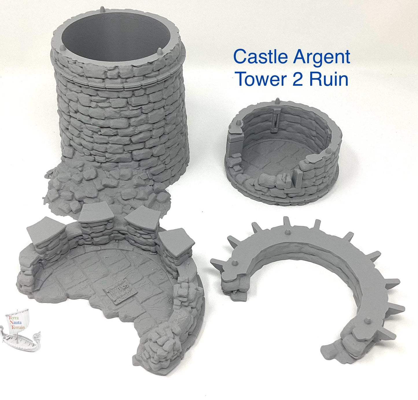 Castle Argent Tower Ruins: Wargaming Scenery