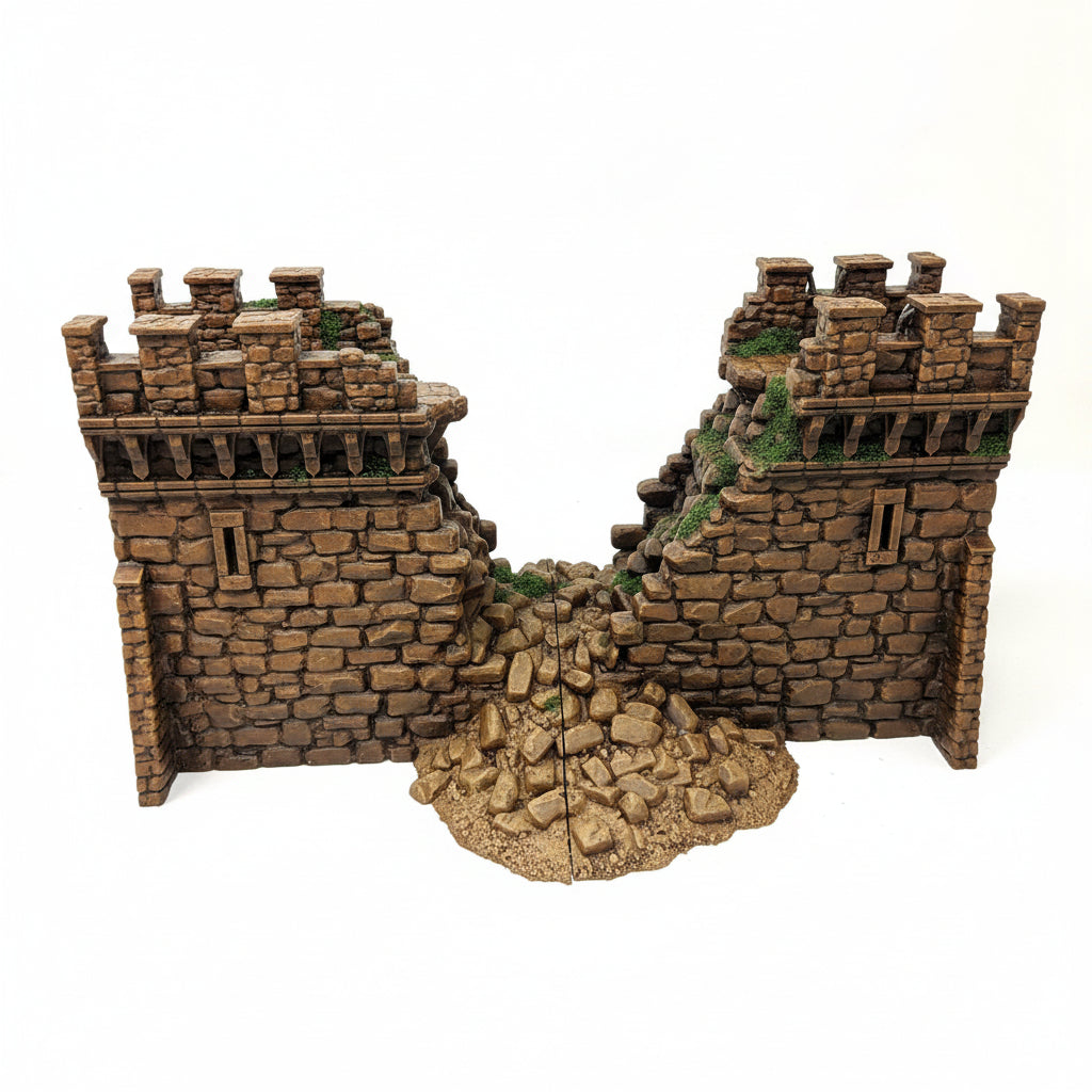 Castle Argent Wall Ruins: Wargaming Terrain