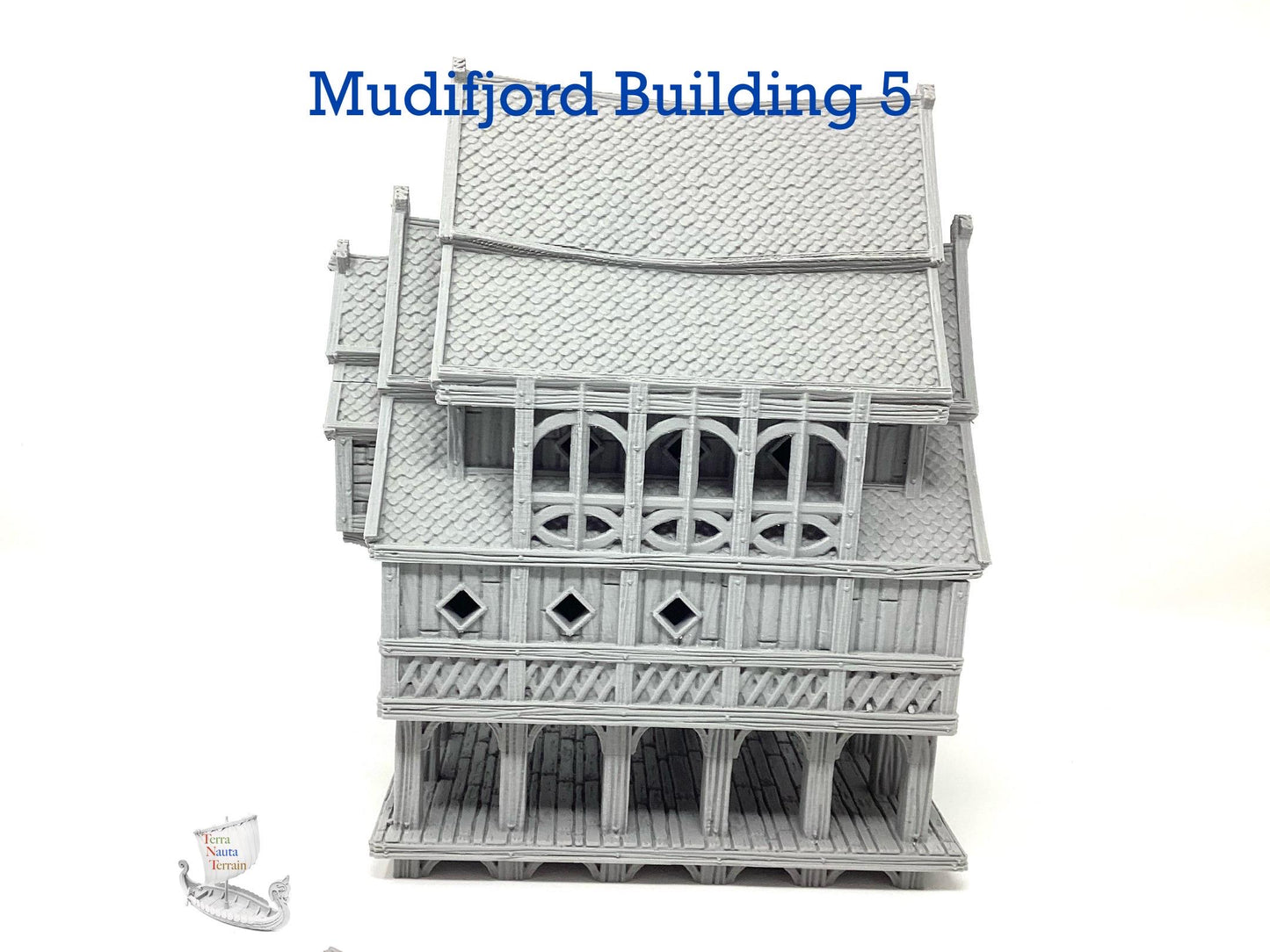 Mudifjord Building 5. A fishing village on a lake.