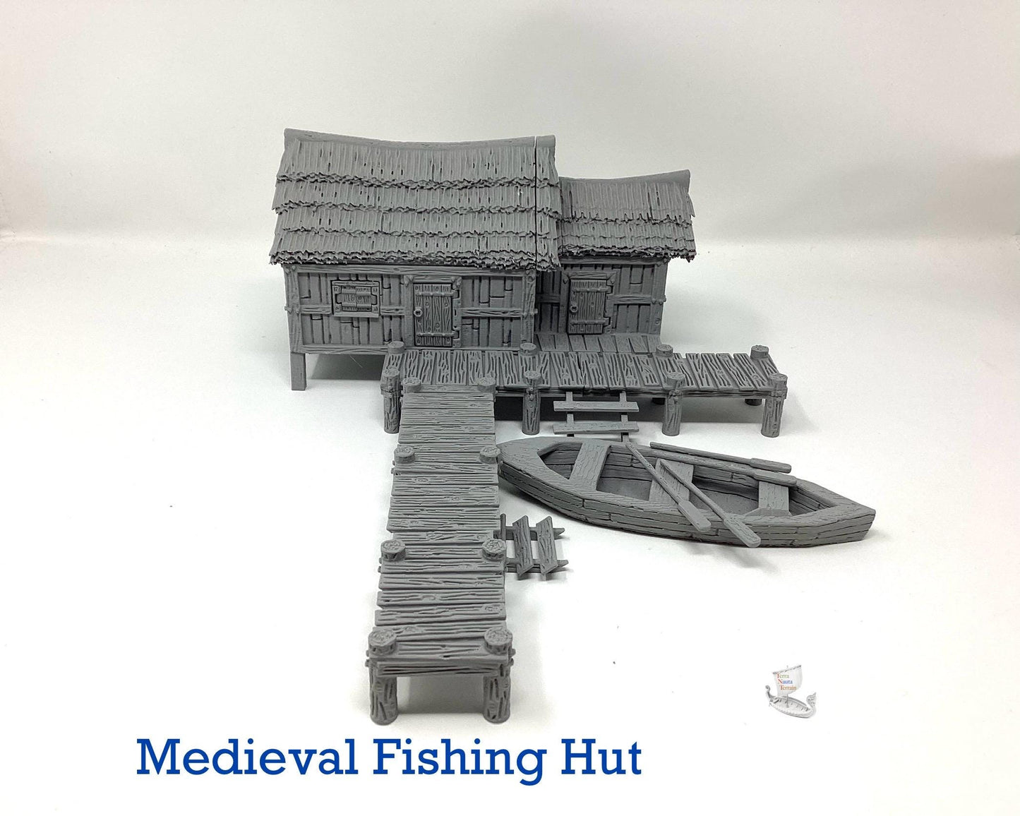 PLA Filament Fisherman's Hut Model: Dark Realms Scenery