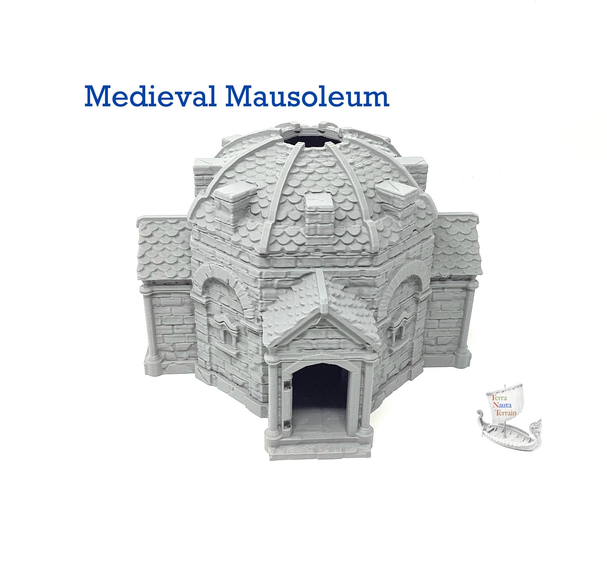 Medieval Mausoleum Model: Playable Interior, Unpainted PLA