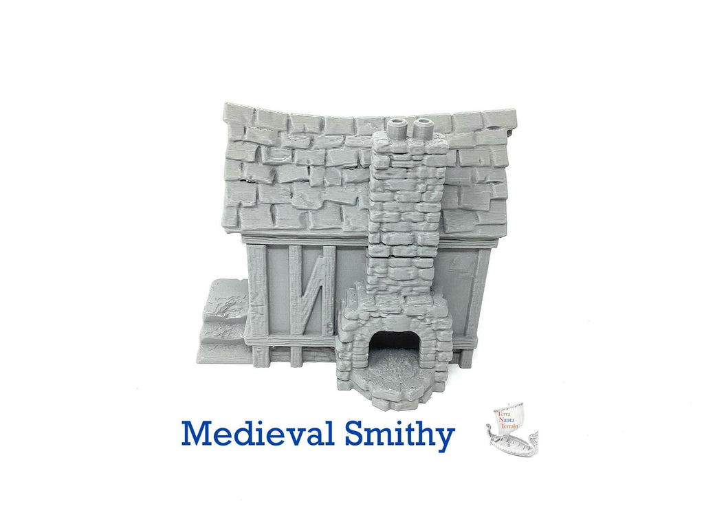 Medieval Smithy: 3D Printed Terrain Model