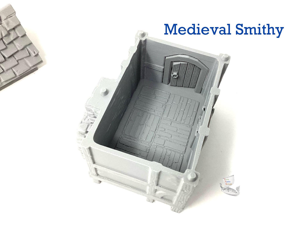 Medieval Smithy: 3D Printed Terrain Model