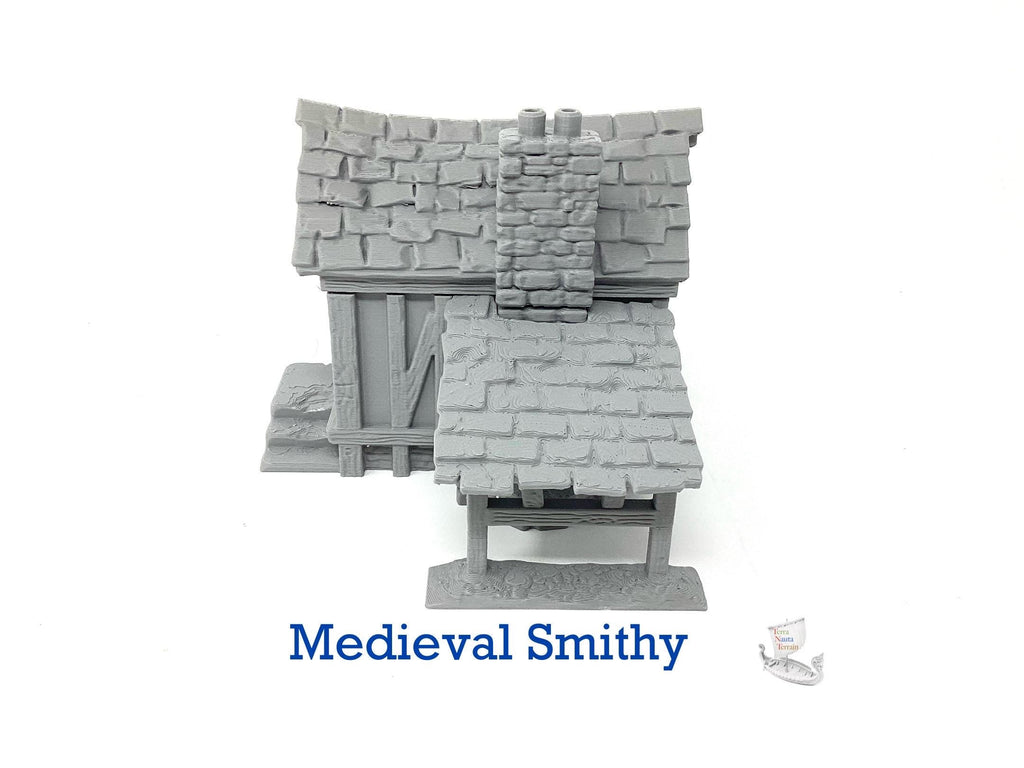 Medieval Smithy: 3D Printed Terrain Model