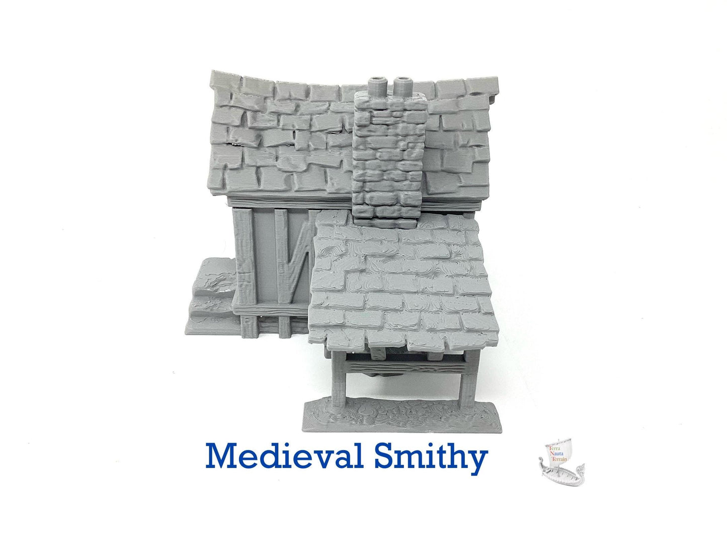 Medieval Smithy: 3D Printed Terrain Model