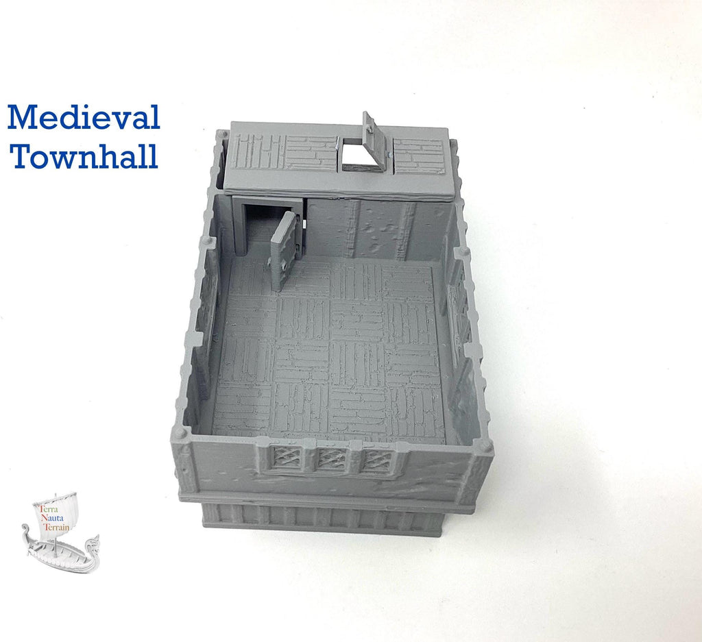 Medieval Townhall: 3D Printed Tabletop Terrain