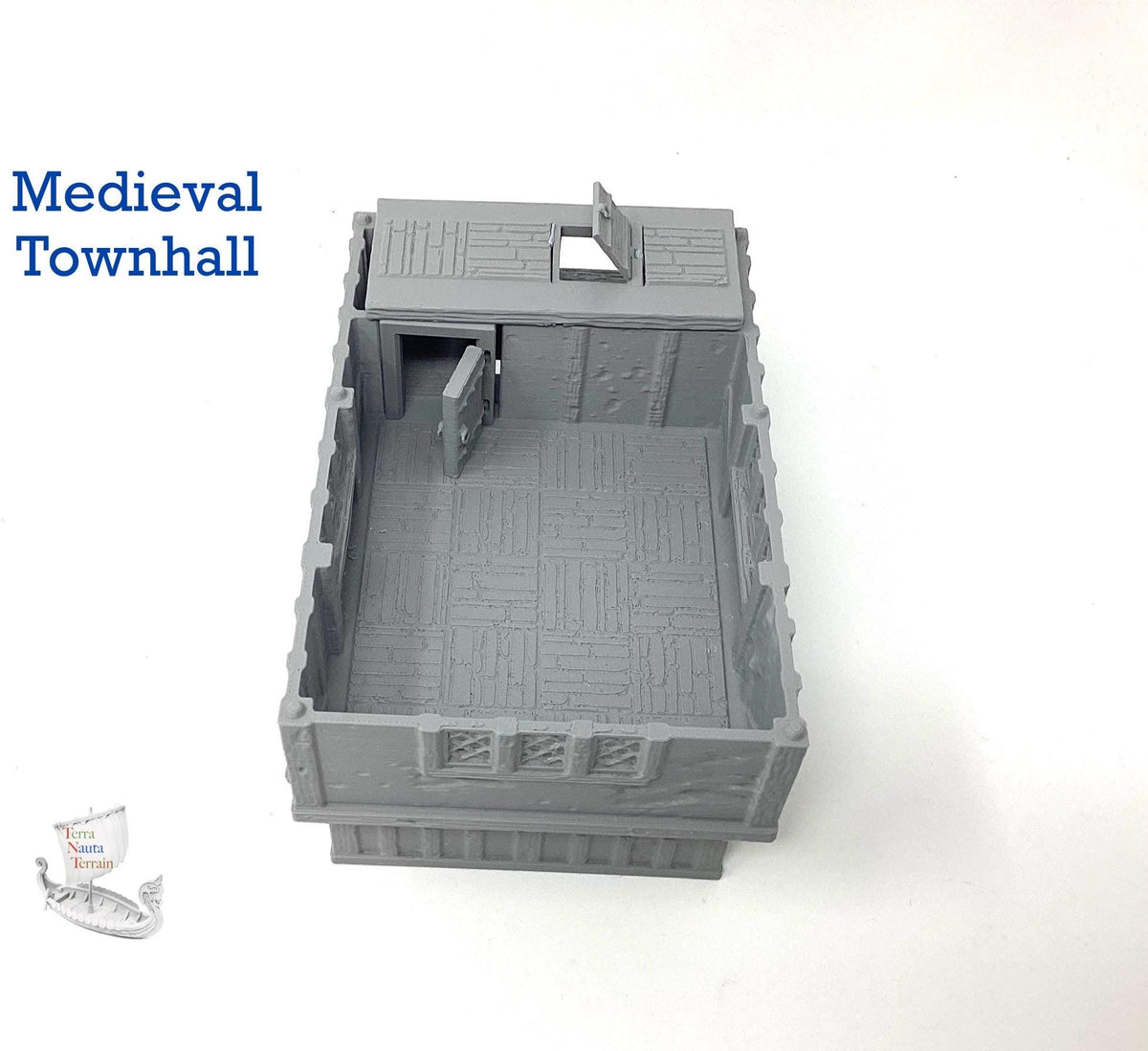 Medieval Townhall: 3D Printed Tabletop Terrain