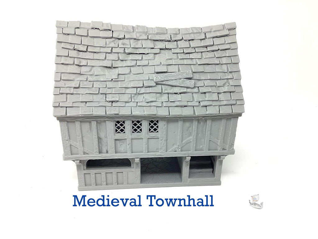Medieval Townhall: 3D Printed Tabletop Terrain