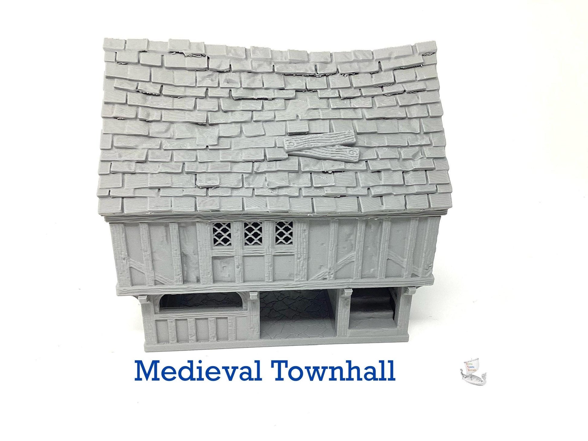 Medieval Townhall: 3D Printed Tabletop Terrain