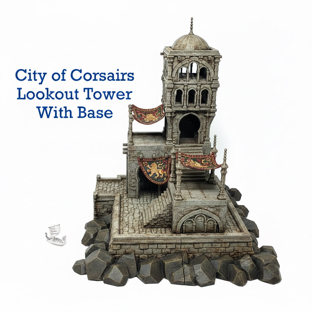 City of Corsairs Lookout Tower with base