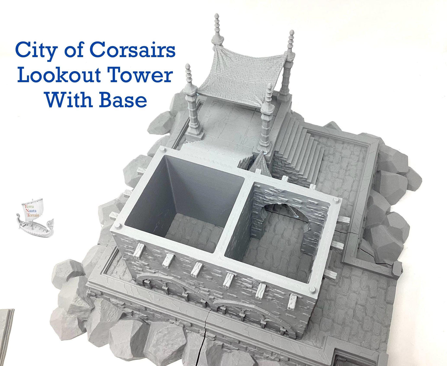 City of Corsairs Lookout Tower with base