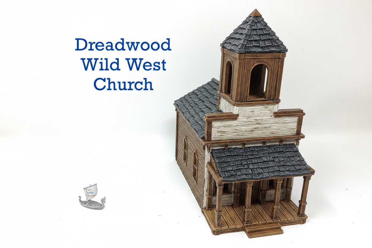 Dreadwood, a Wild West Frontier Town. Church