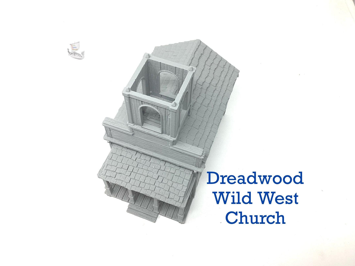 Dreadwood, a Wild West Frontier Town. Church