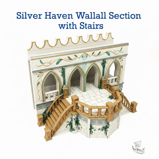 Silver Haven Wall Section with Stairs