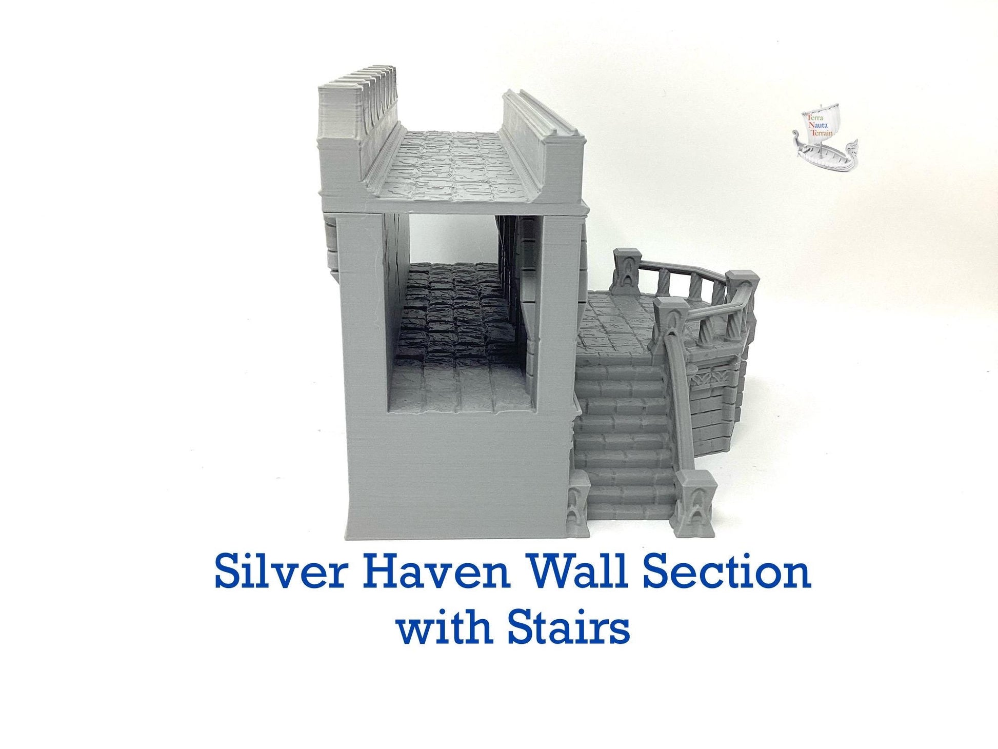 Silver Haven Wall Section with Stairs
