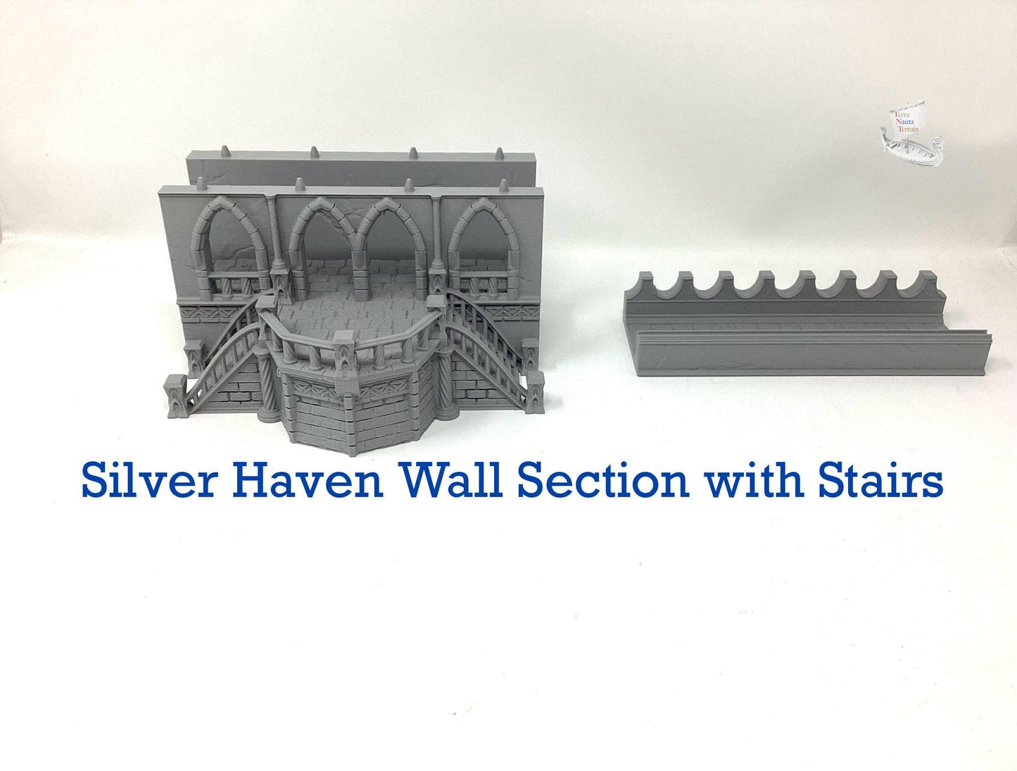 Silver Haven Wall Section with Stairs