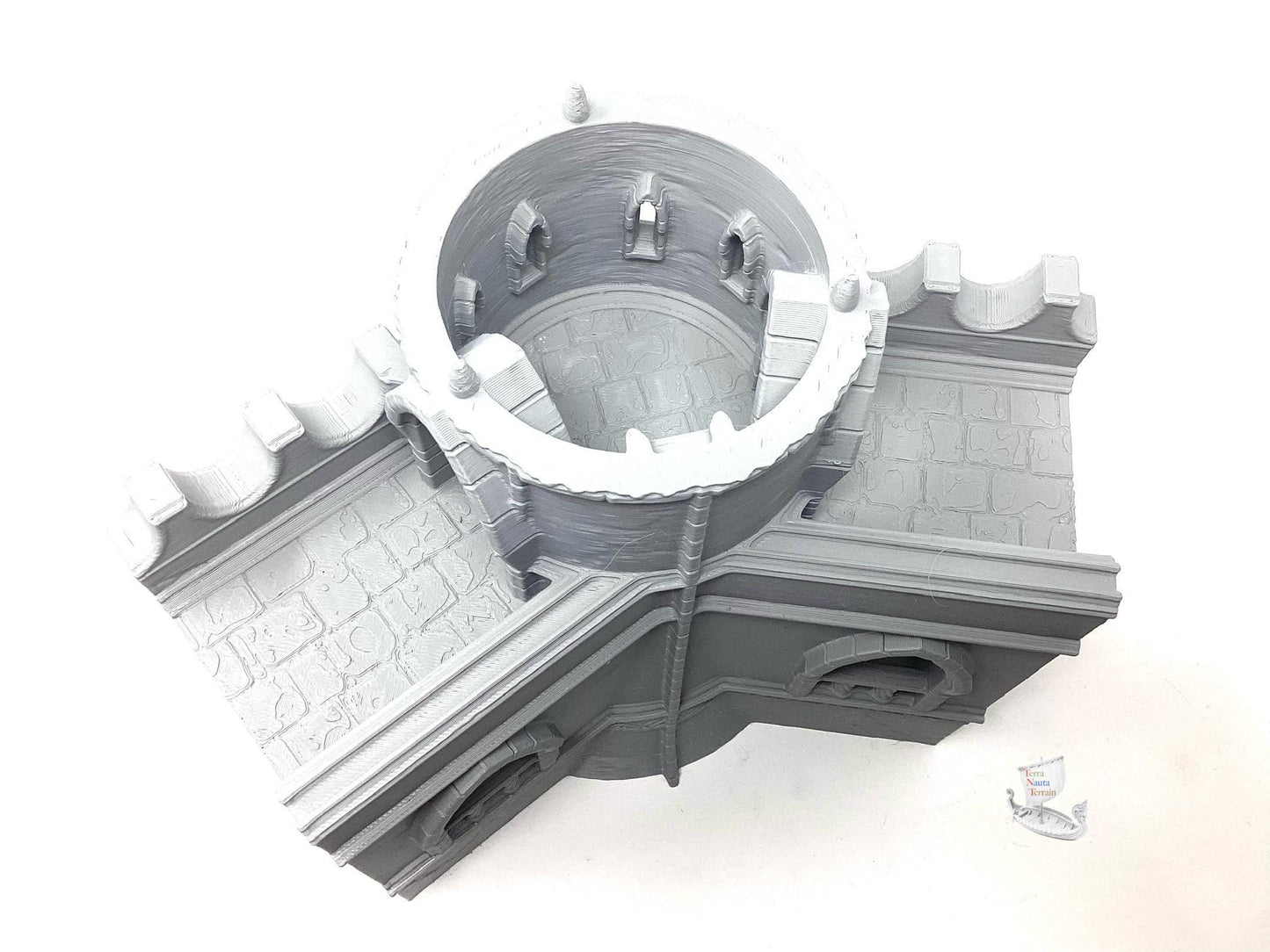 Silver Haven 45deg Wall Section with Tower