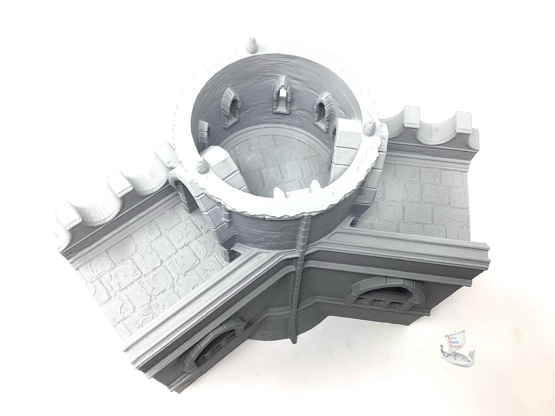 Silver Haven 45deg Wall Section with Tower