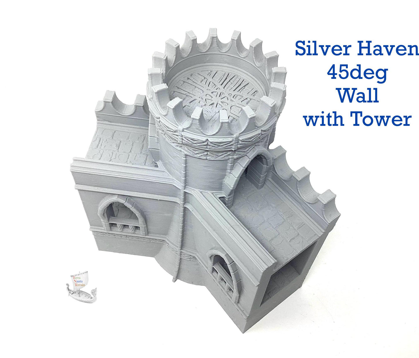 Silver Haven 45deg Wall Section with Tower