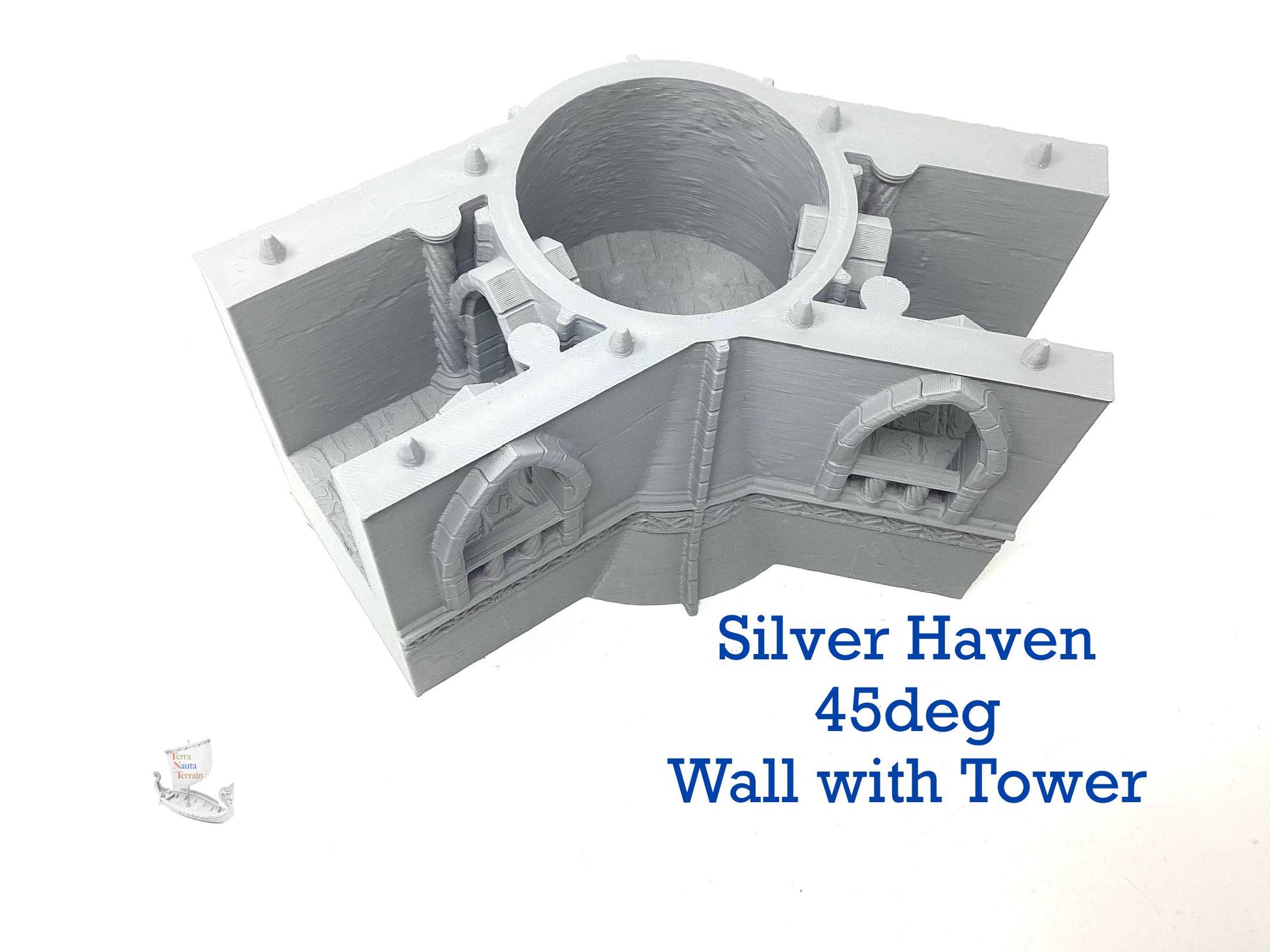 Silver Haven 45deg Wall Section with Tower
