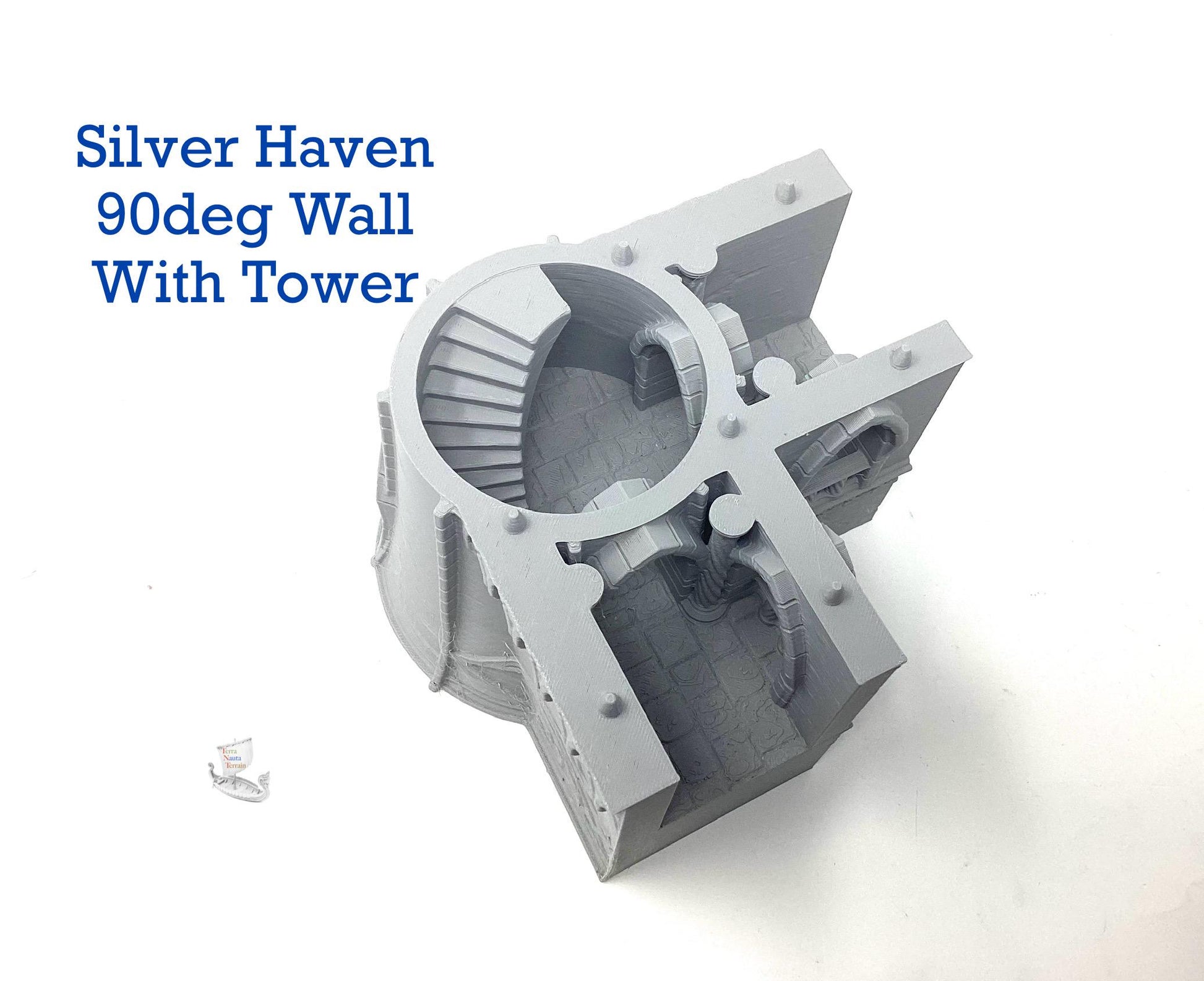 Silver Haven 90deg Wall Section with Tower