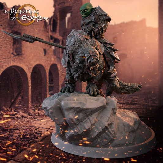 Orc Commander mounted on Warg